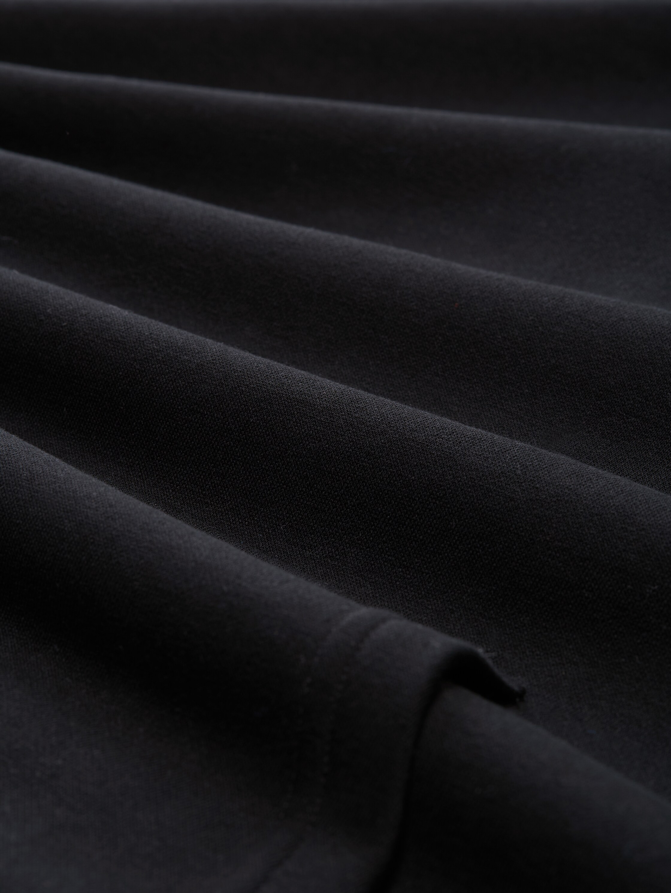 Relaxed Fit Hoodie Sweatshirt mit Rückenprint - black - Material-Ansicht