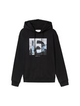 Selected, Hoodie with a print by Tom Tailor, black