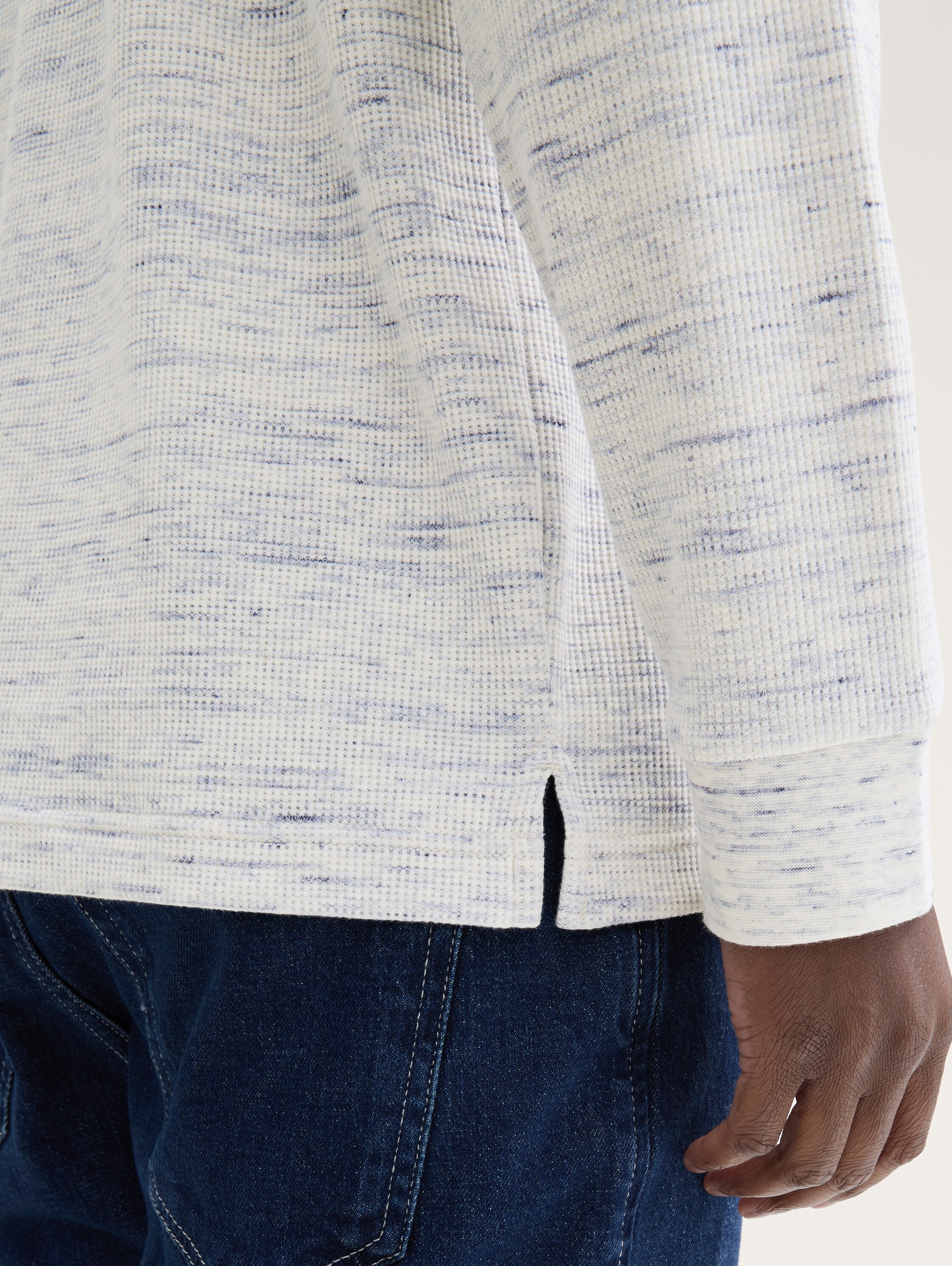 Henley-Shirt mit Waffelstruktur - 5
