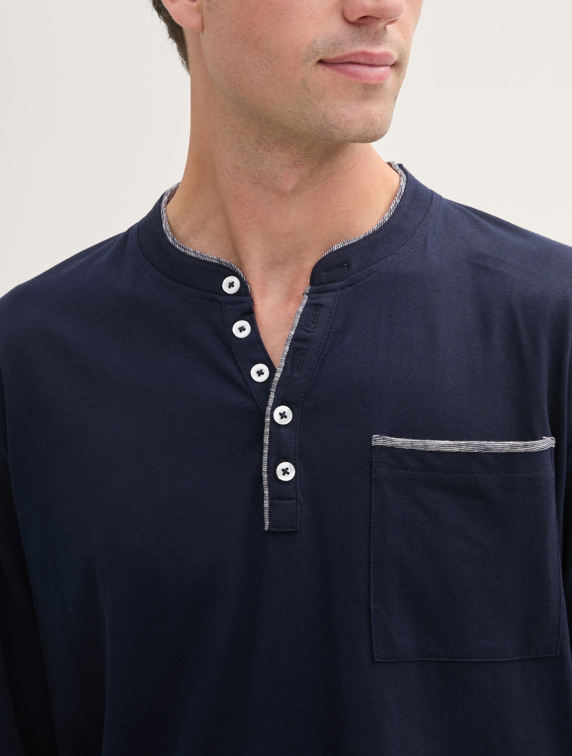 Langarmshirt mit Brusttasche - 5