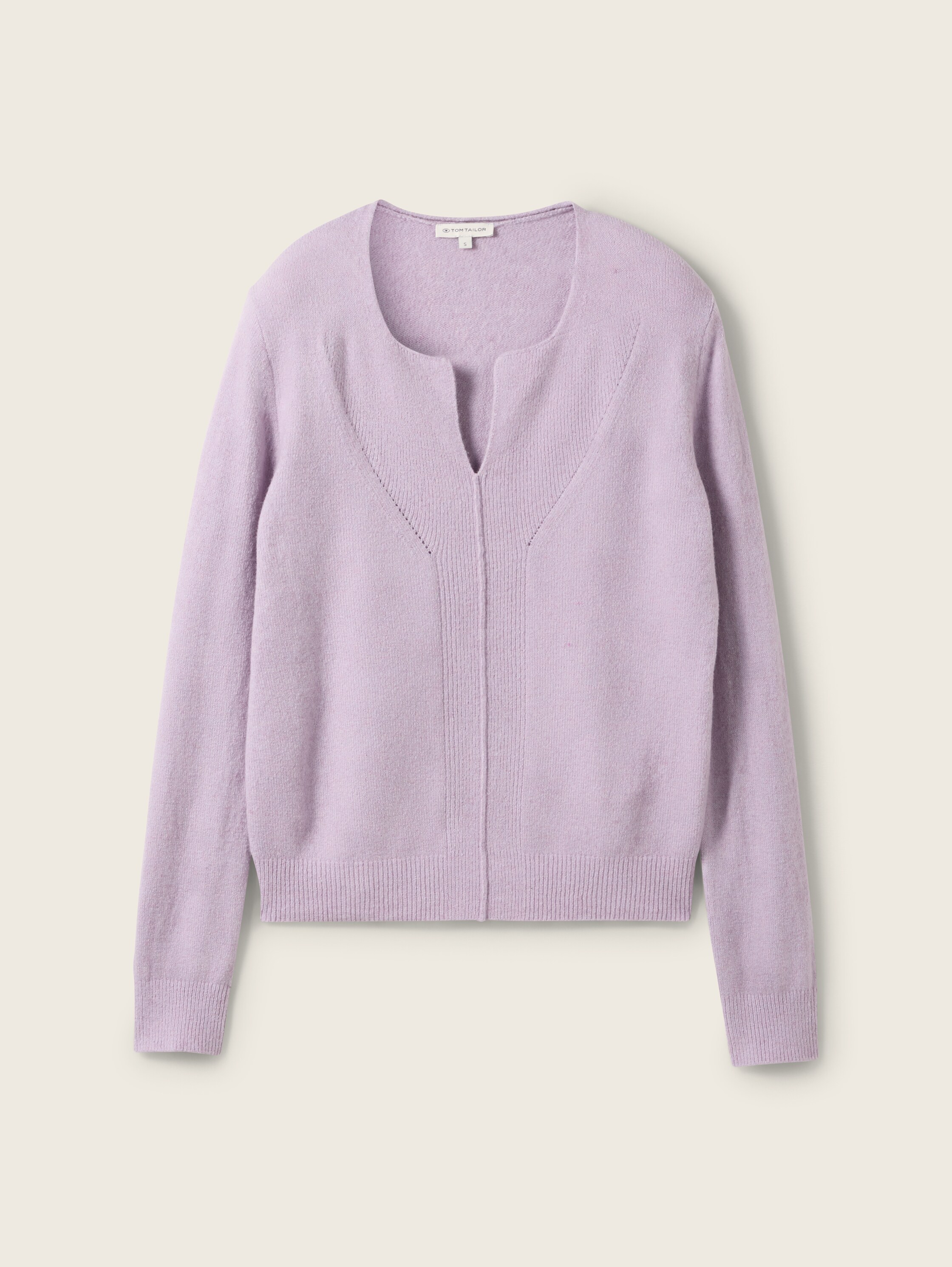 Strickpullover mit weichem Wollanteil - soft_lavender_melange - 