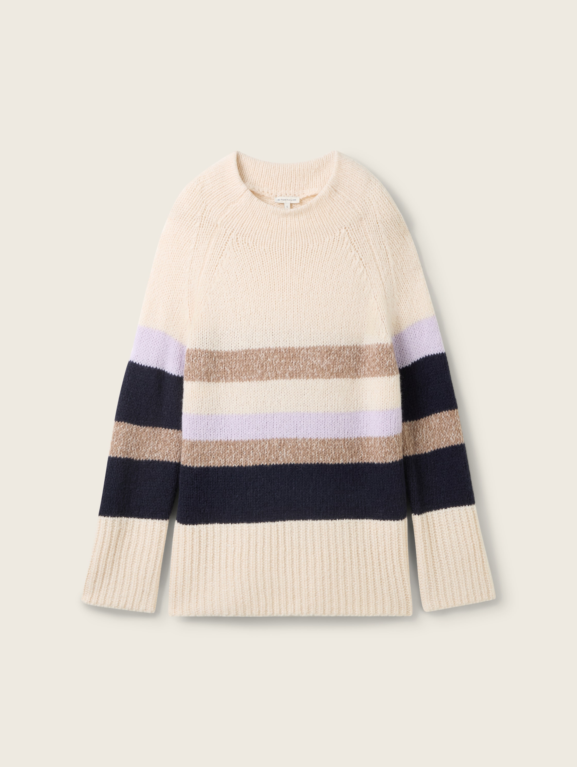 Strickpullover mit Streifenmuster - knit_colorblock_stripe - 