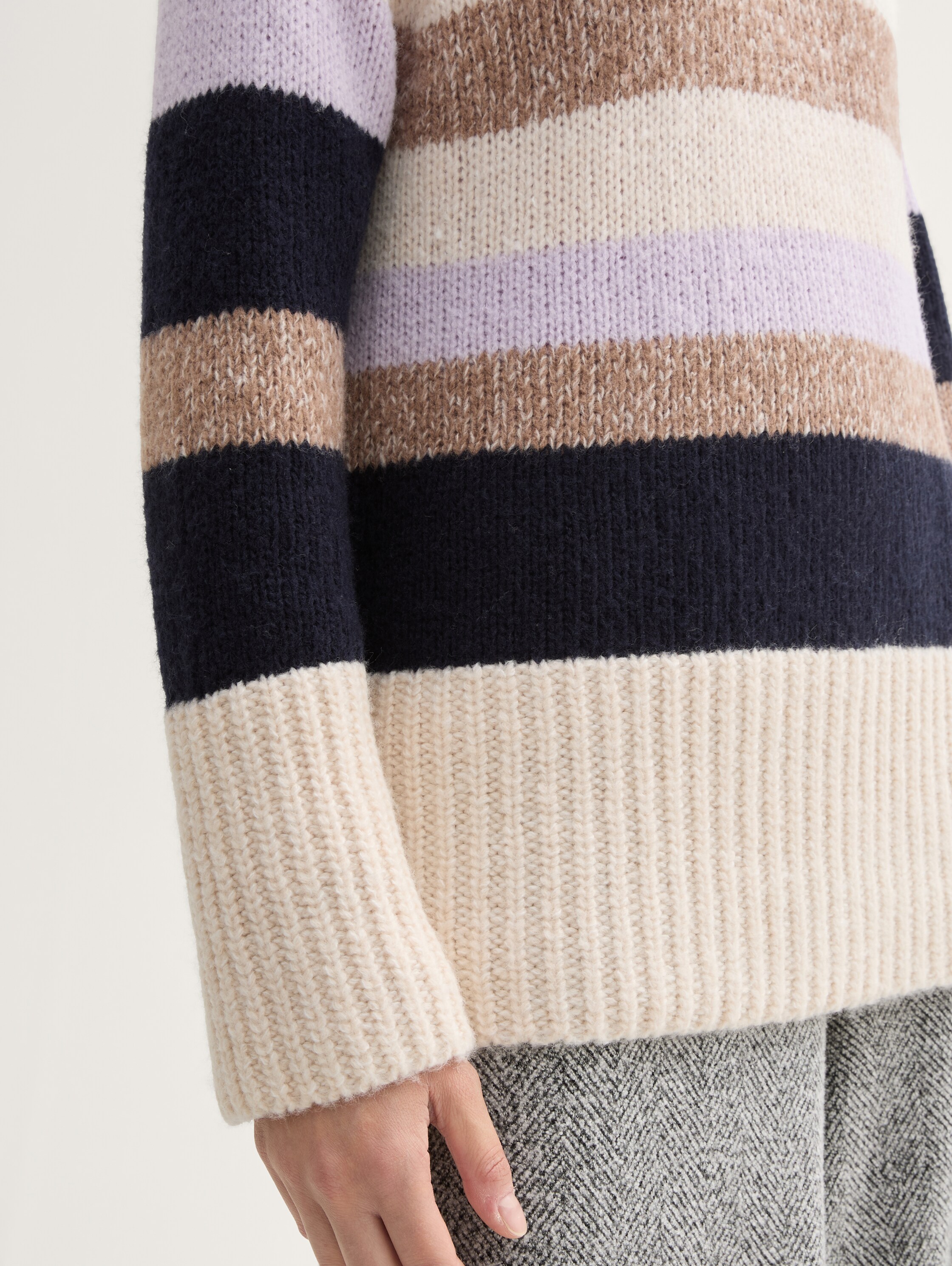 Strickpullover mit Streifenmuster - knit_colorblock_stripe - 