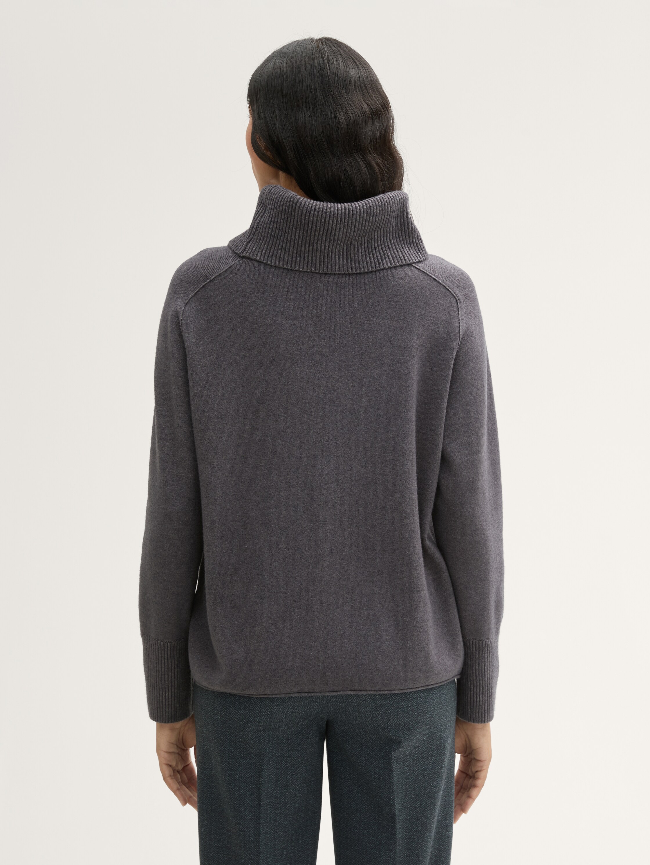 Rollkragenpullover mit LENZING™ ECOVERO™ - 3
