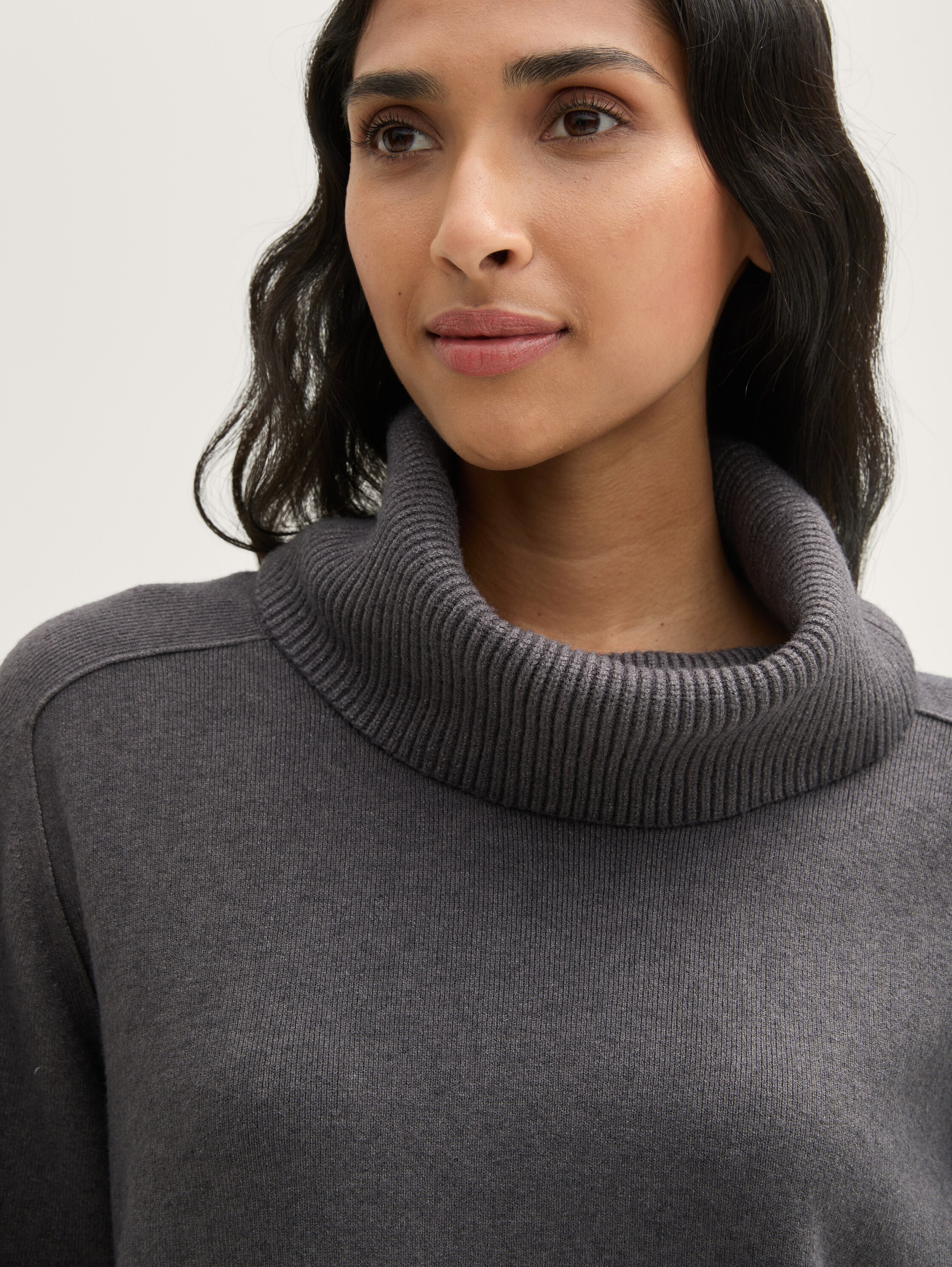 Rollkragenpullover mit LENZING™ ECOVERO™ - 5