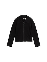 Selected, Cardigan with a zip by Tom Tailor, black