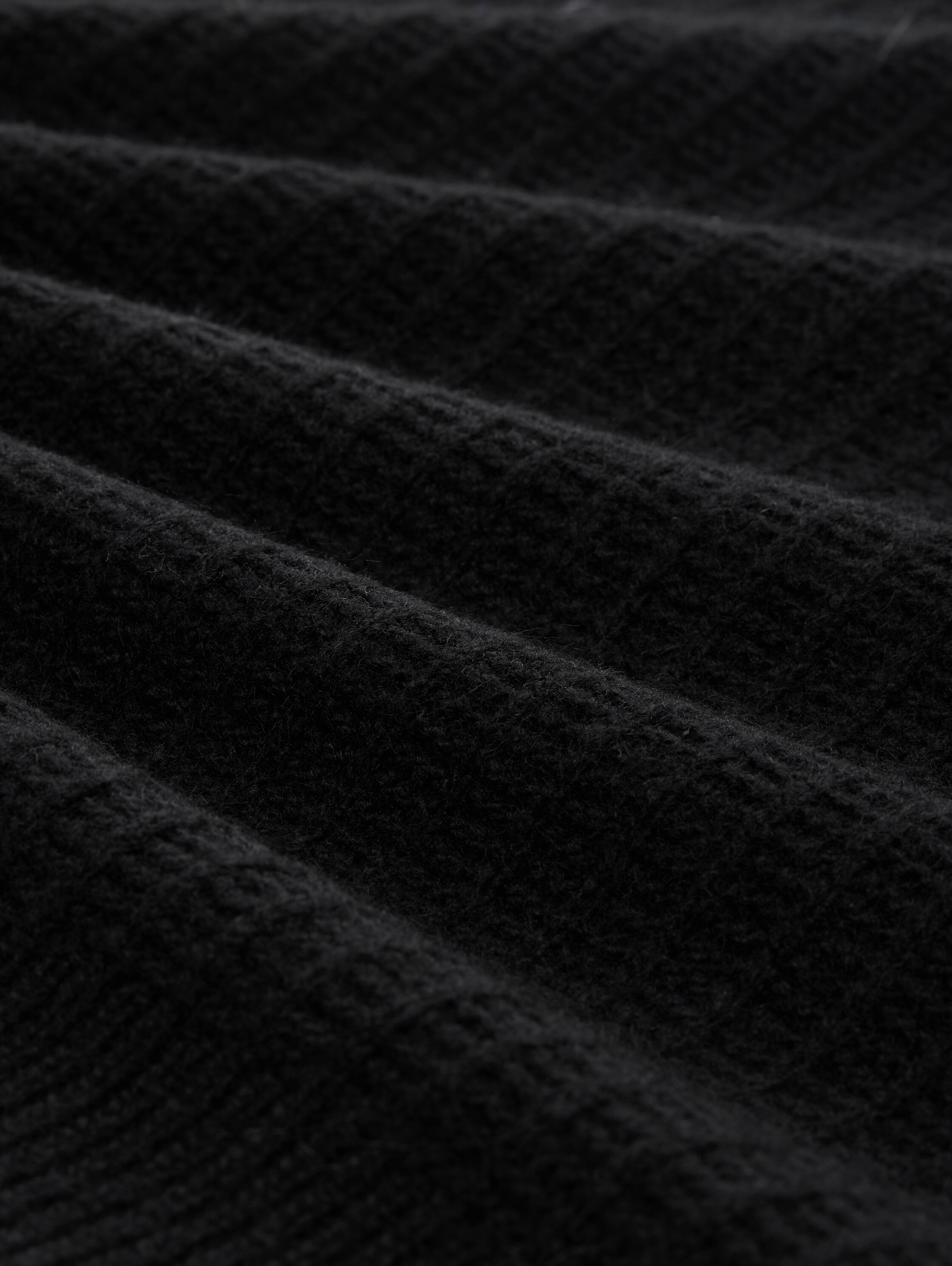 Strickpullover mit dezenten Pailletten - deep_black_1 - 