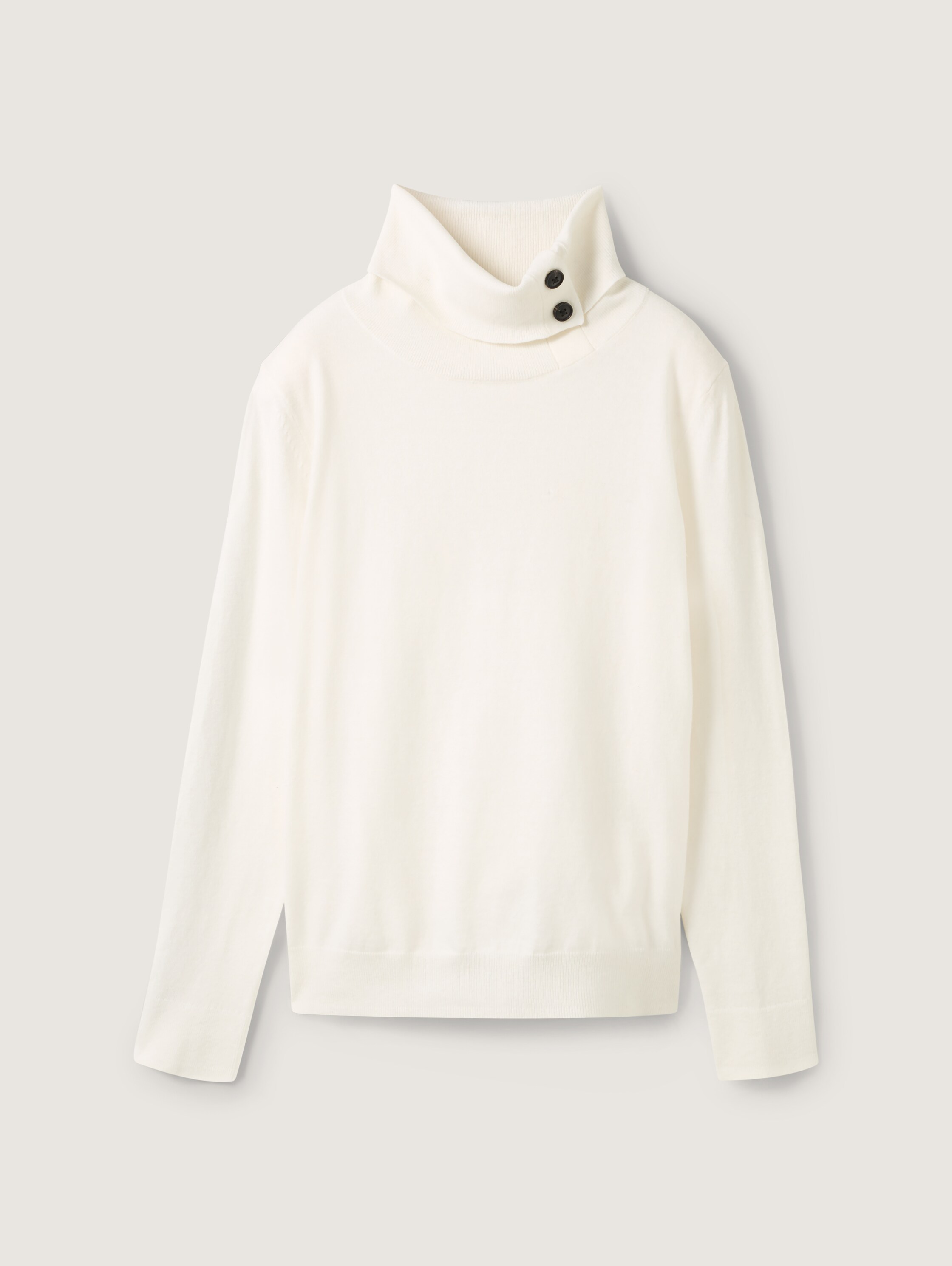 Strickpullover mit Rollkragen - whisper_white - 