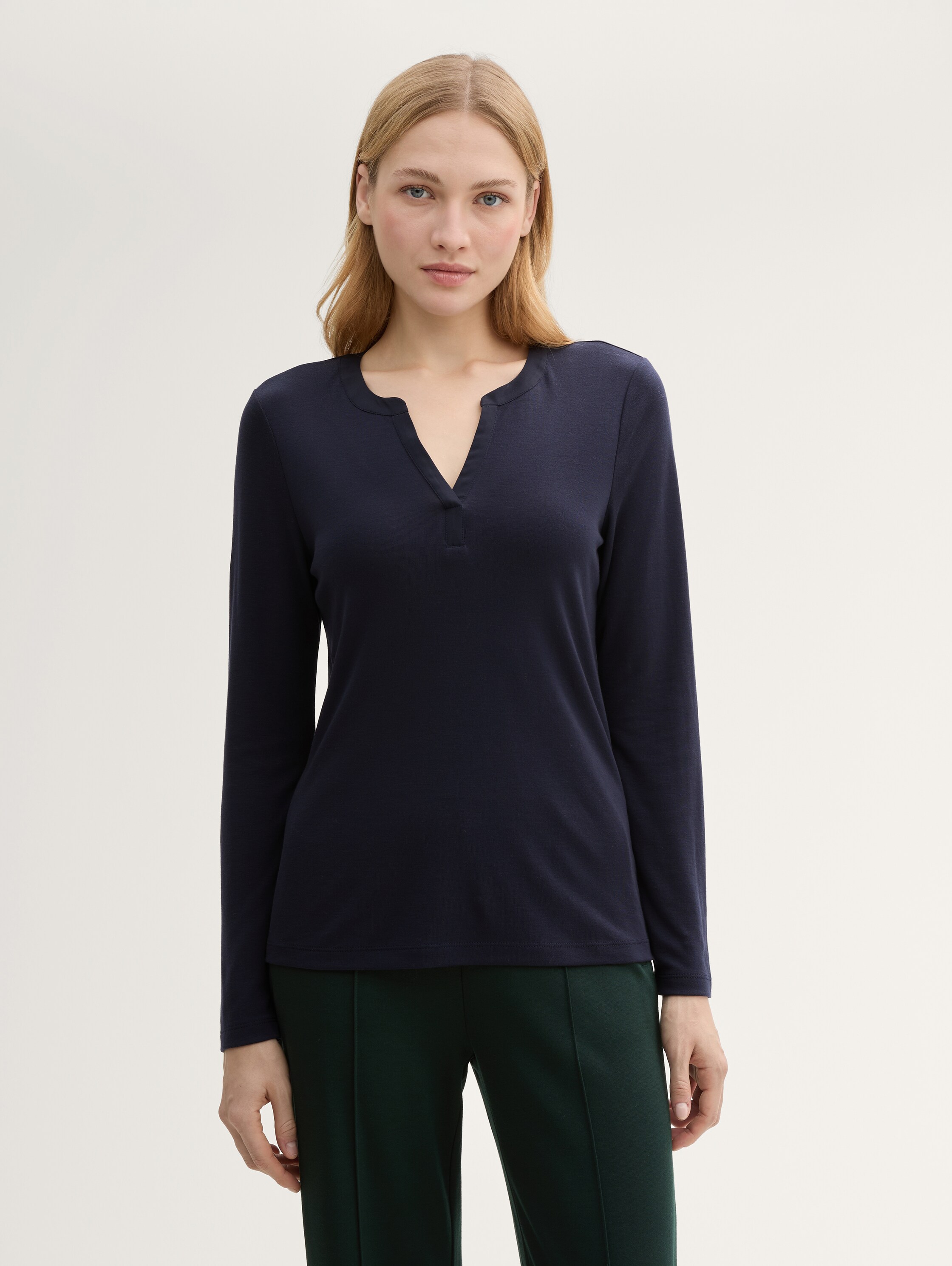 Langarmshirt mit Lyocell - 2