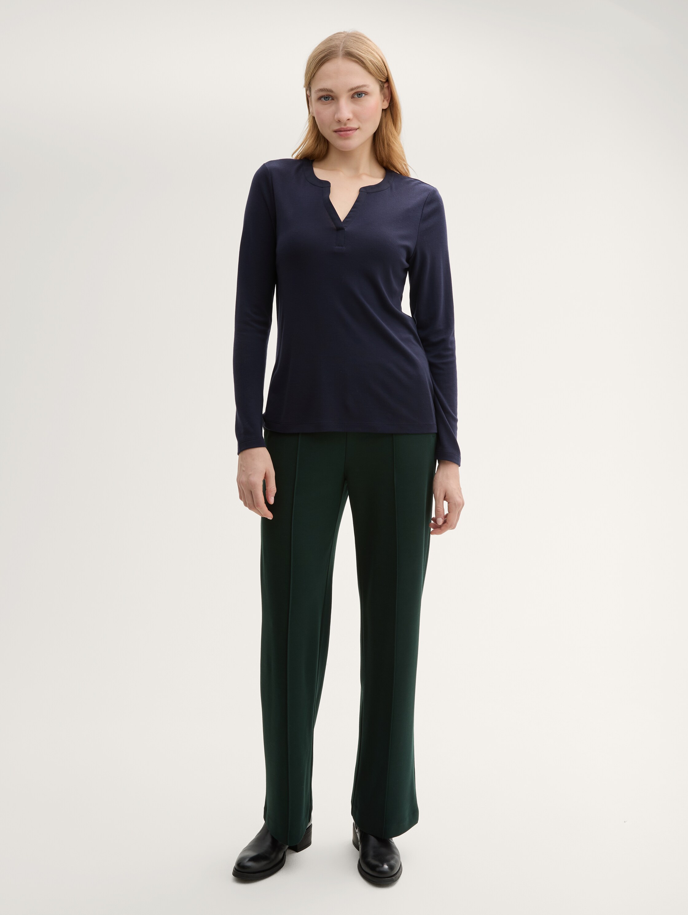 Langarmshirt mit Lyocell - 1
