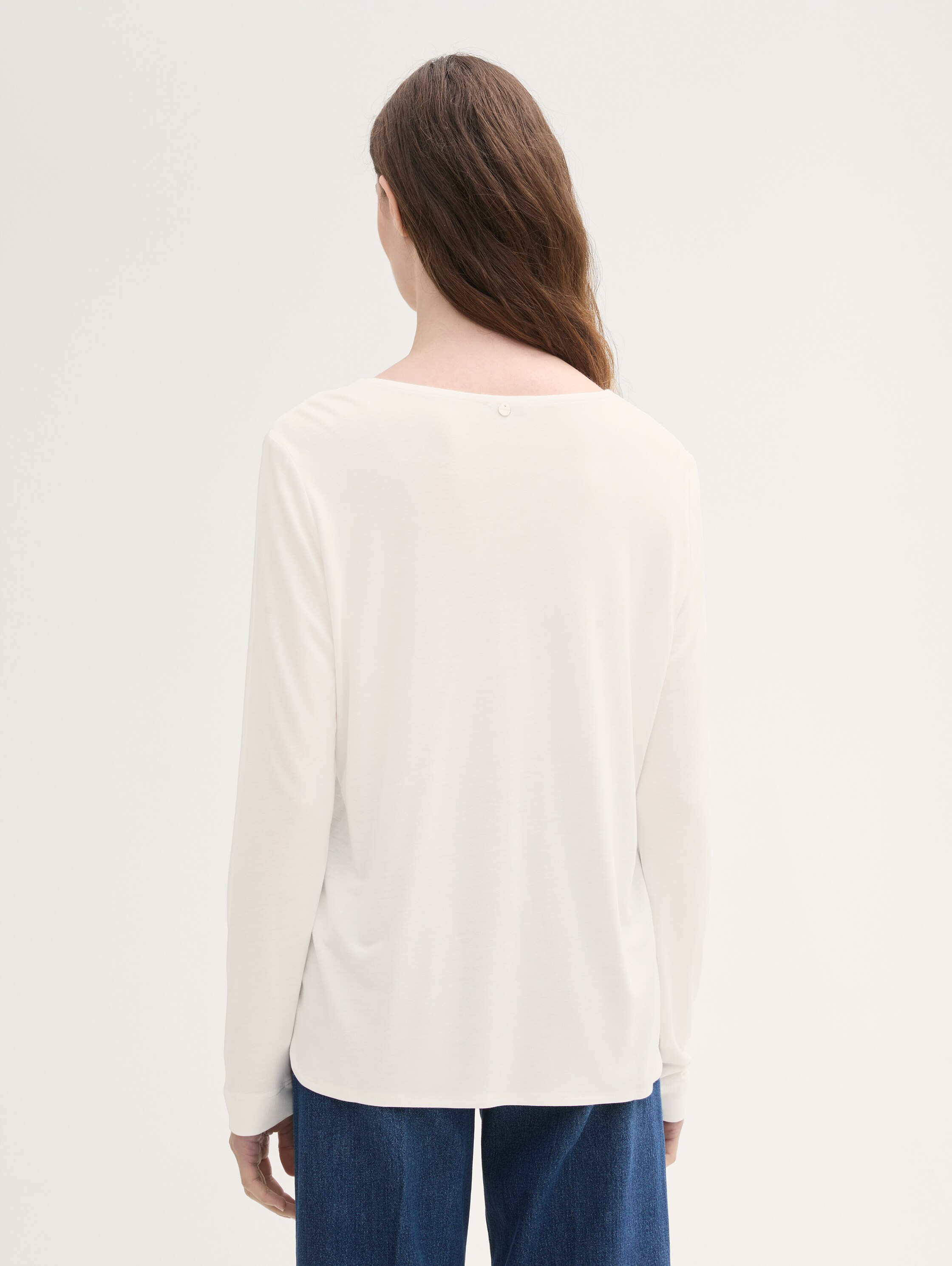 Langarmshirt mit Materialmix - 3