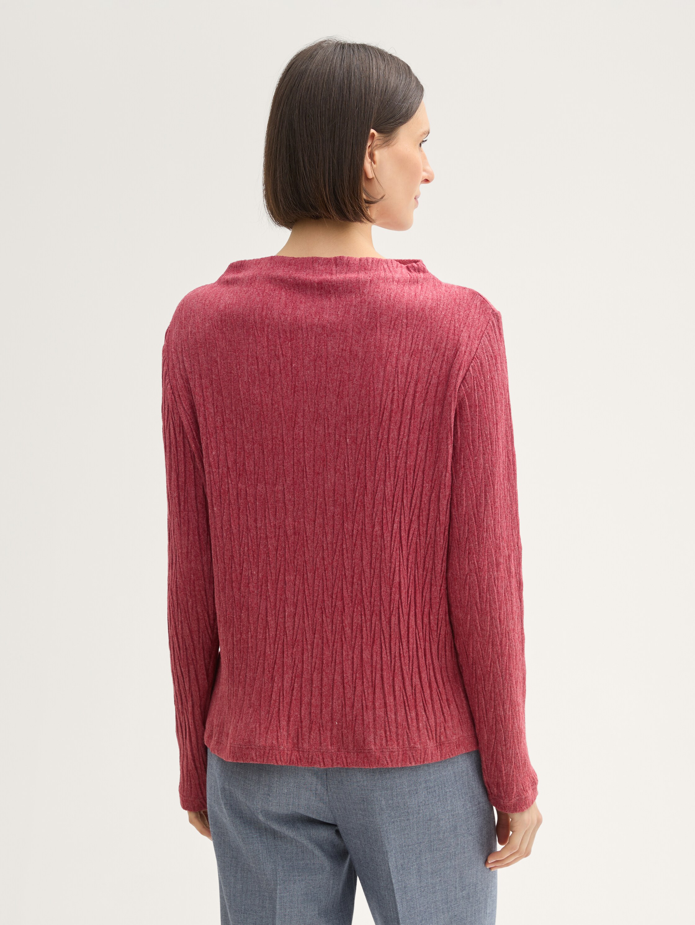 Langarmshirt mit Stehkragen - 3