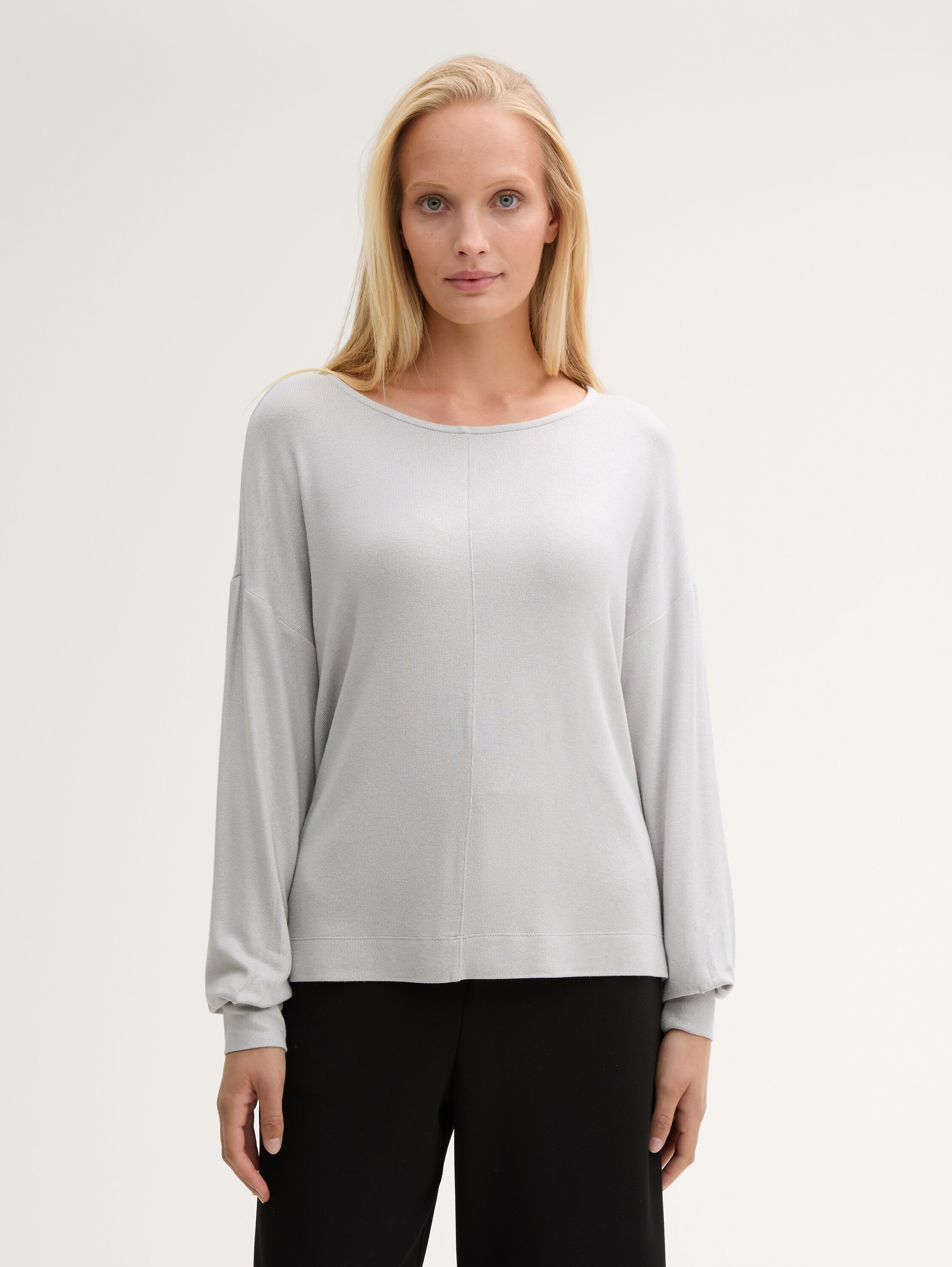 Loose Fit Langarmshirt - morning_grey - 