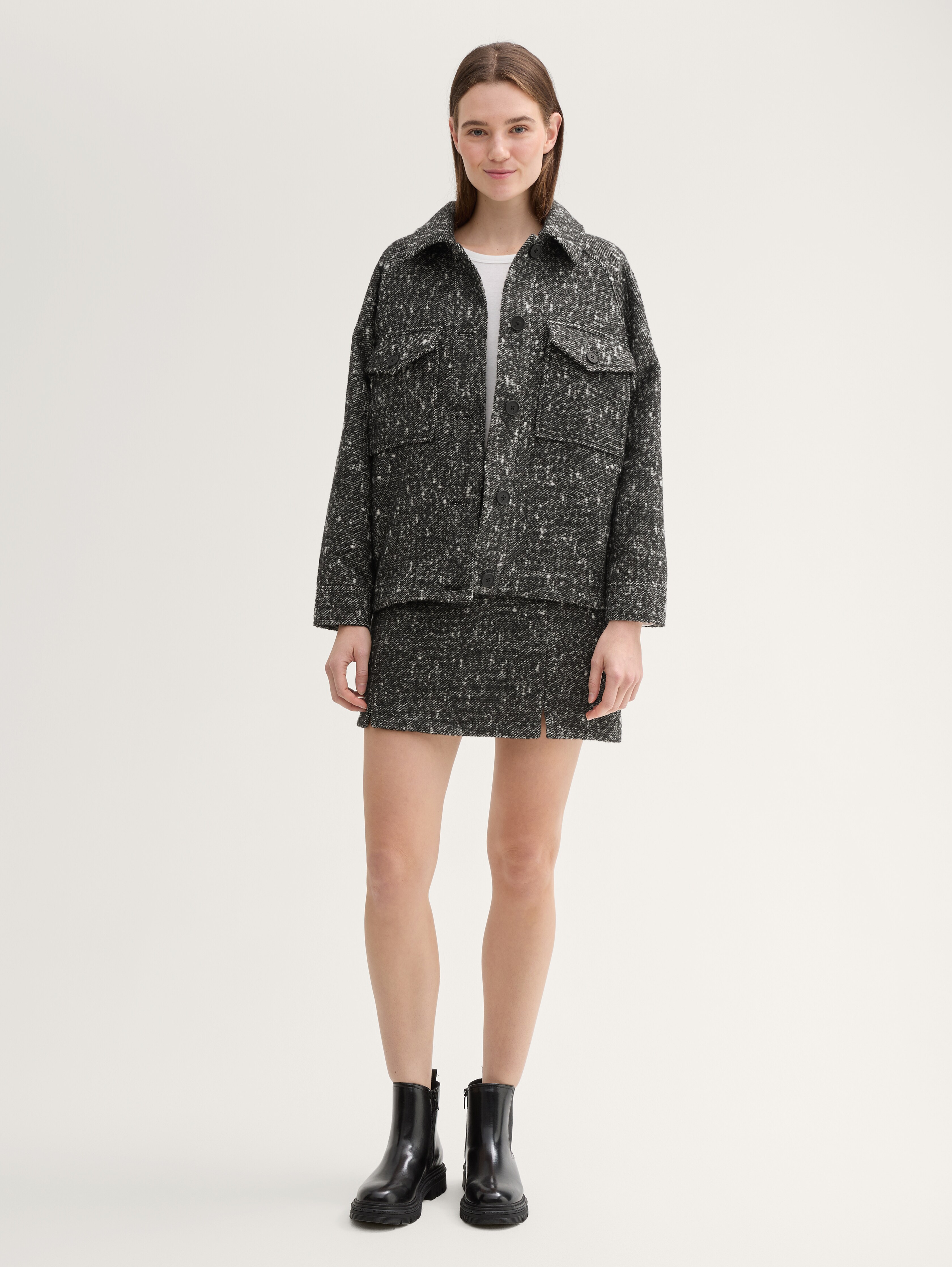 Bouclé mini skirt by Tom Tailor