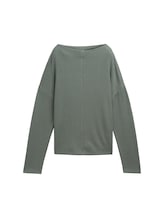 Geselecteerd, Sweatshirt met structuur door Tom Tailor, groen