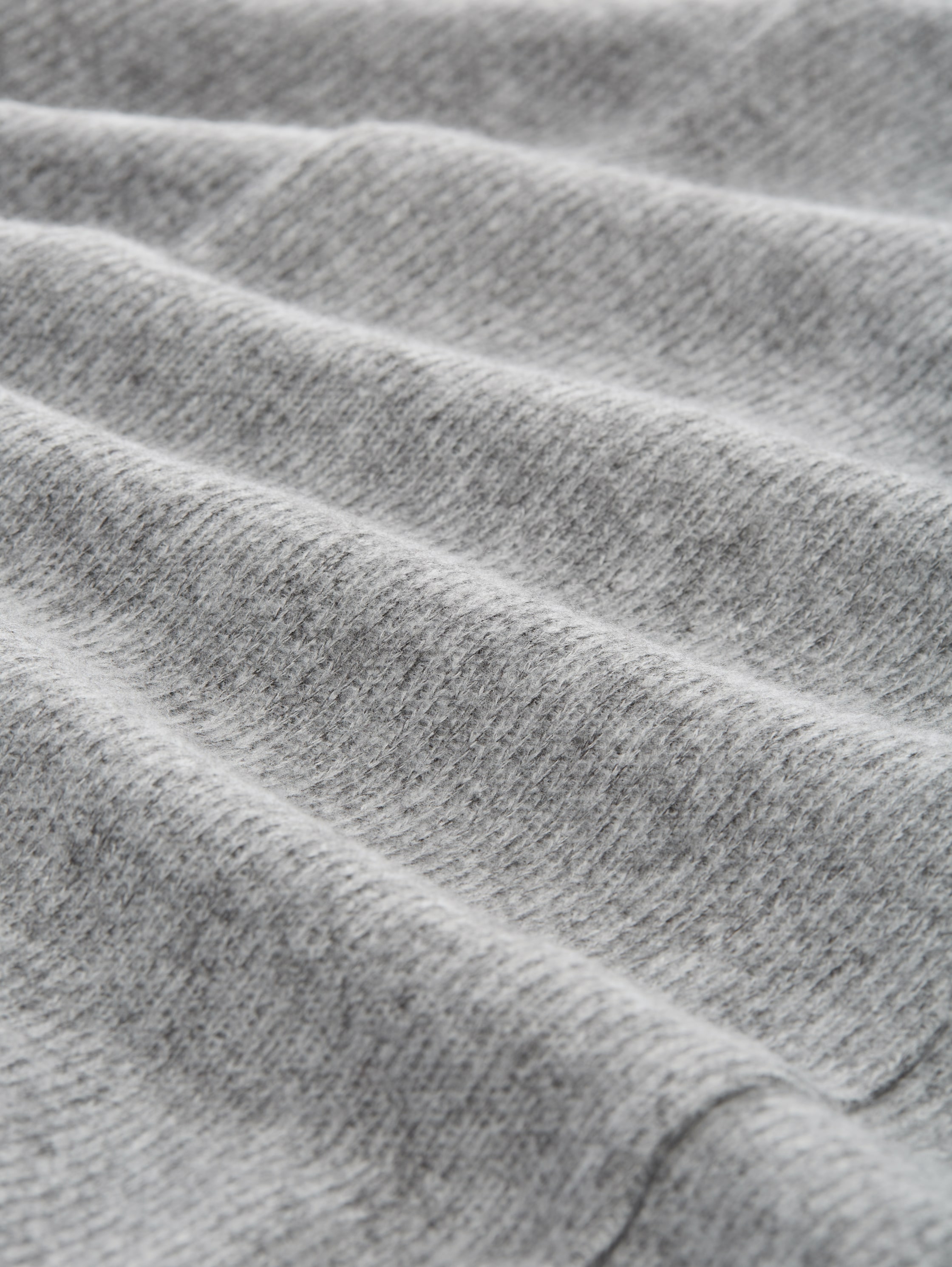 Sweatshirt mit asymmetrischem Kragen - morning_grey_melange - 