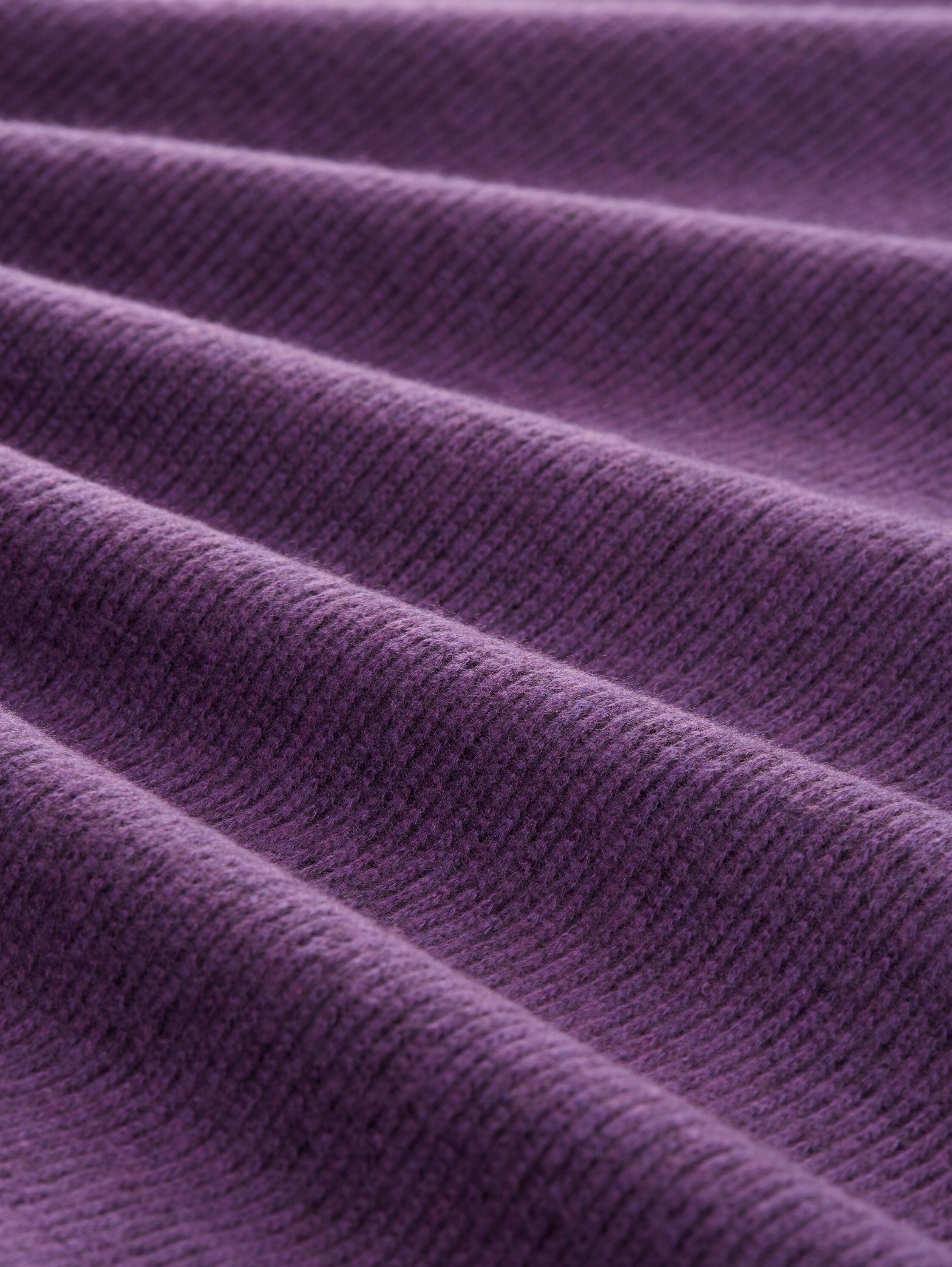Sweater met asymmetrische kraag - cosmic violet melange - Materiaalweergave