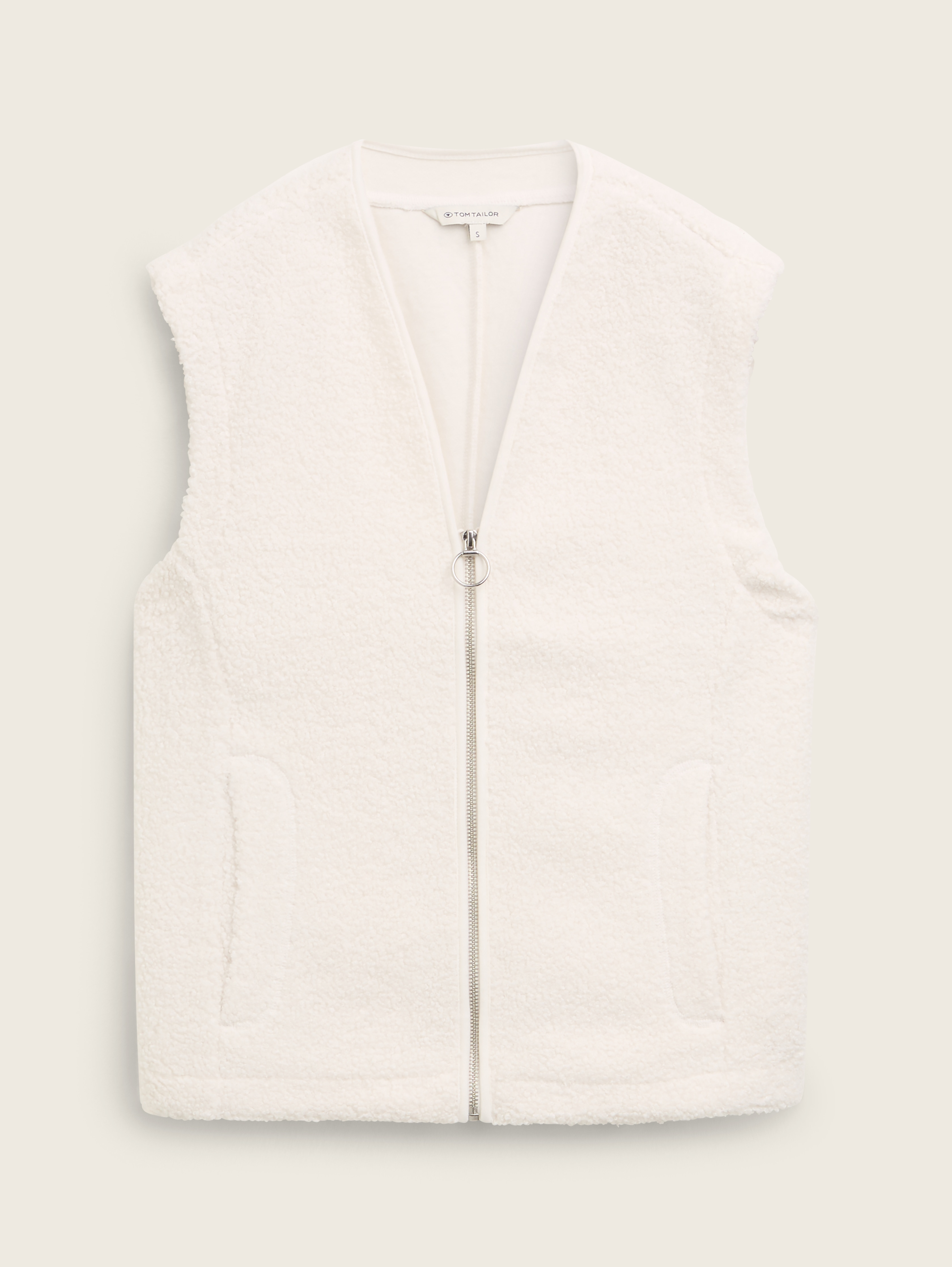Teddy waistcoat with zip by Tom Tailor Teddy waistcoat with zip by Tom Tailor