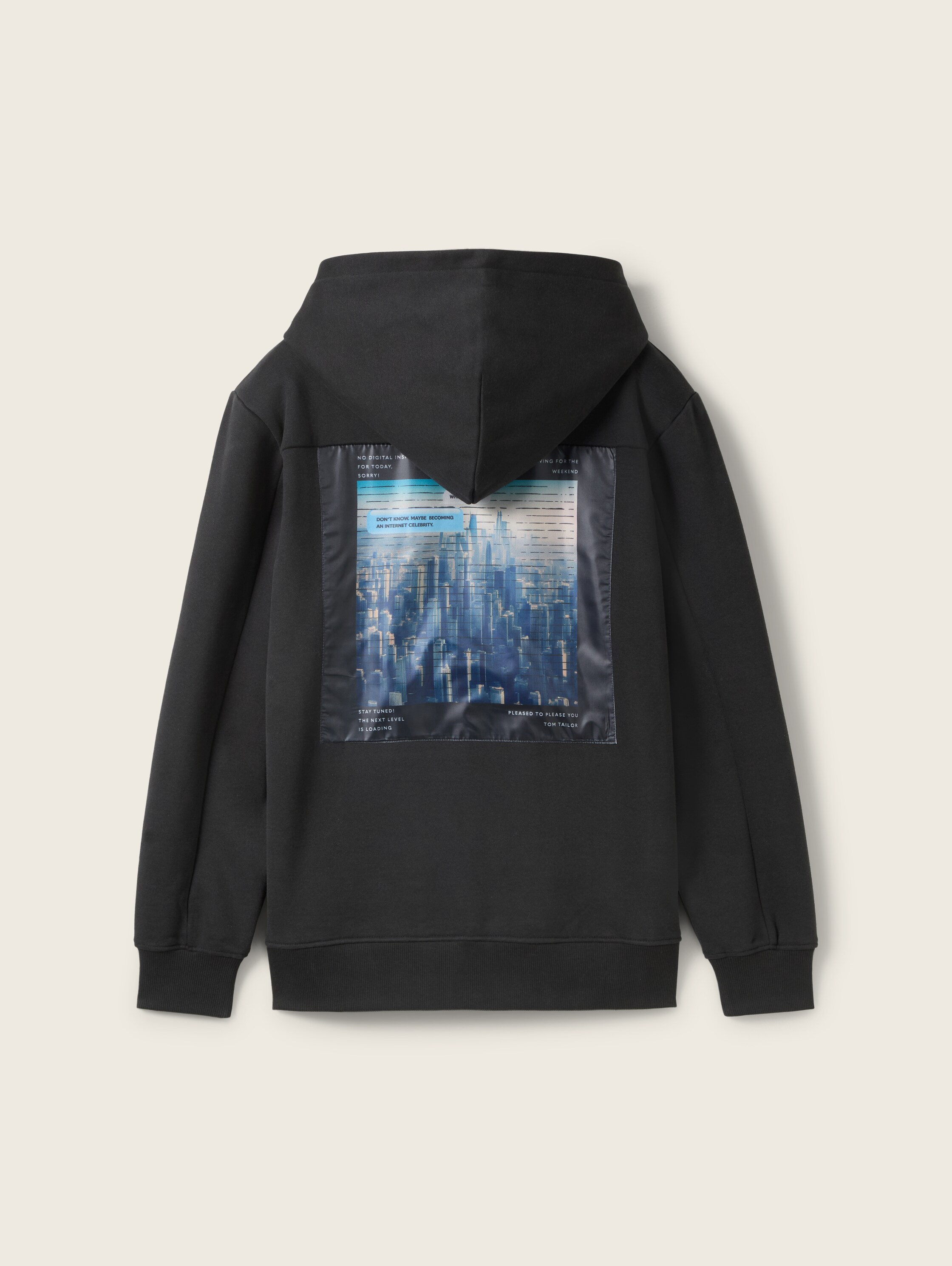 Hoodie Sweatshirt mit Bio-Baumwolle - heavy_black - 