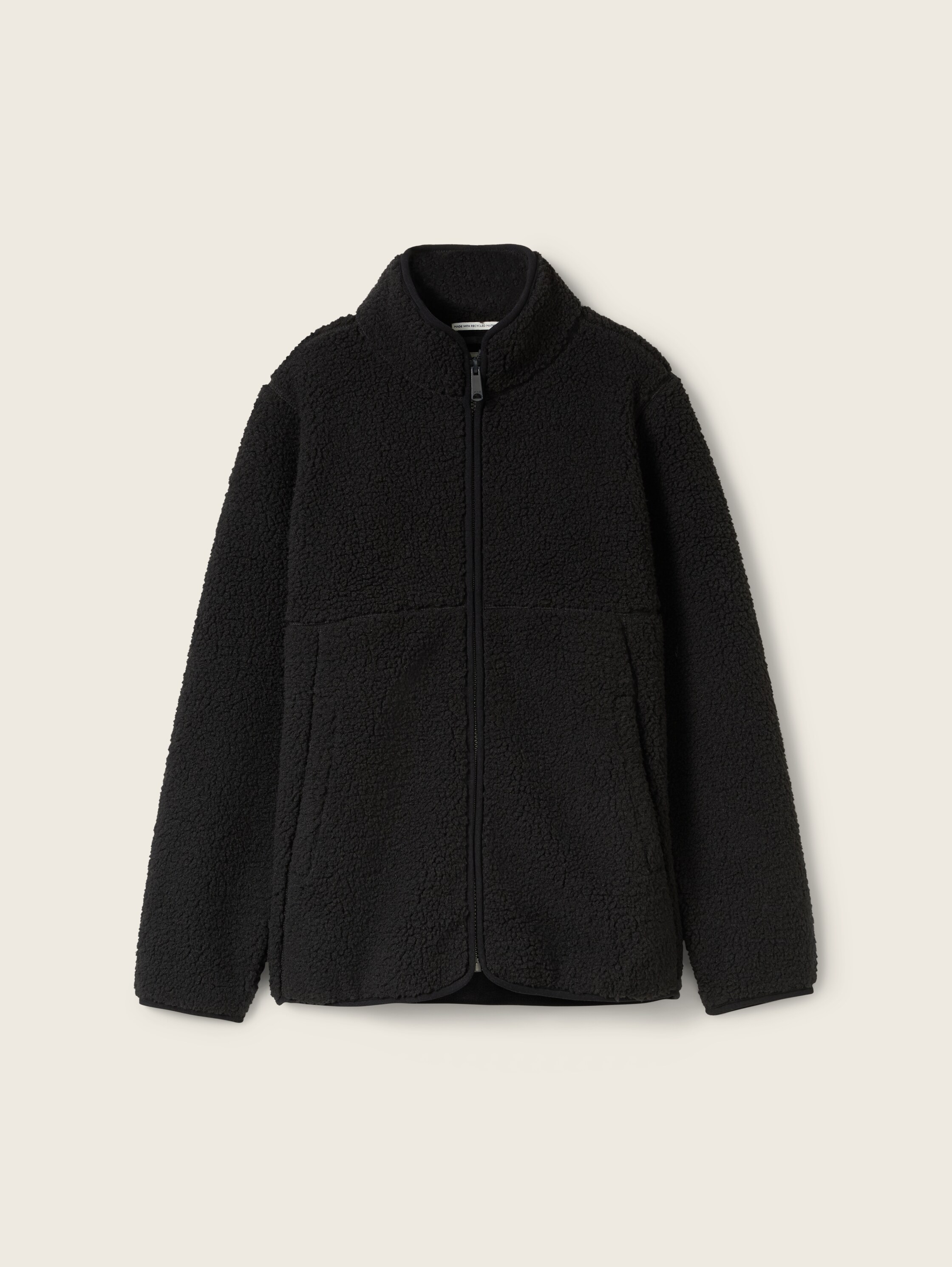 Teddyjacke mit Stehkragen - heavy_black - 