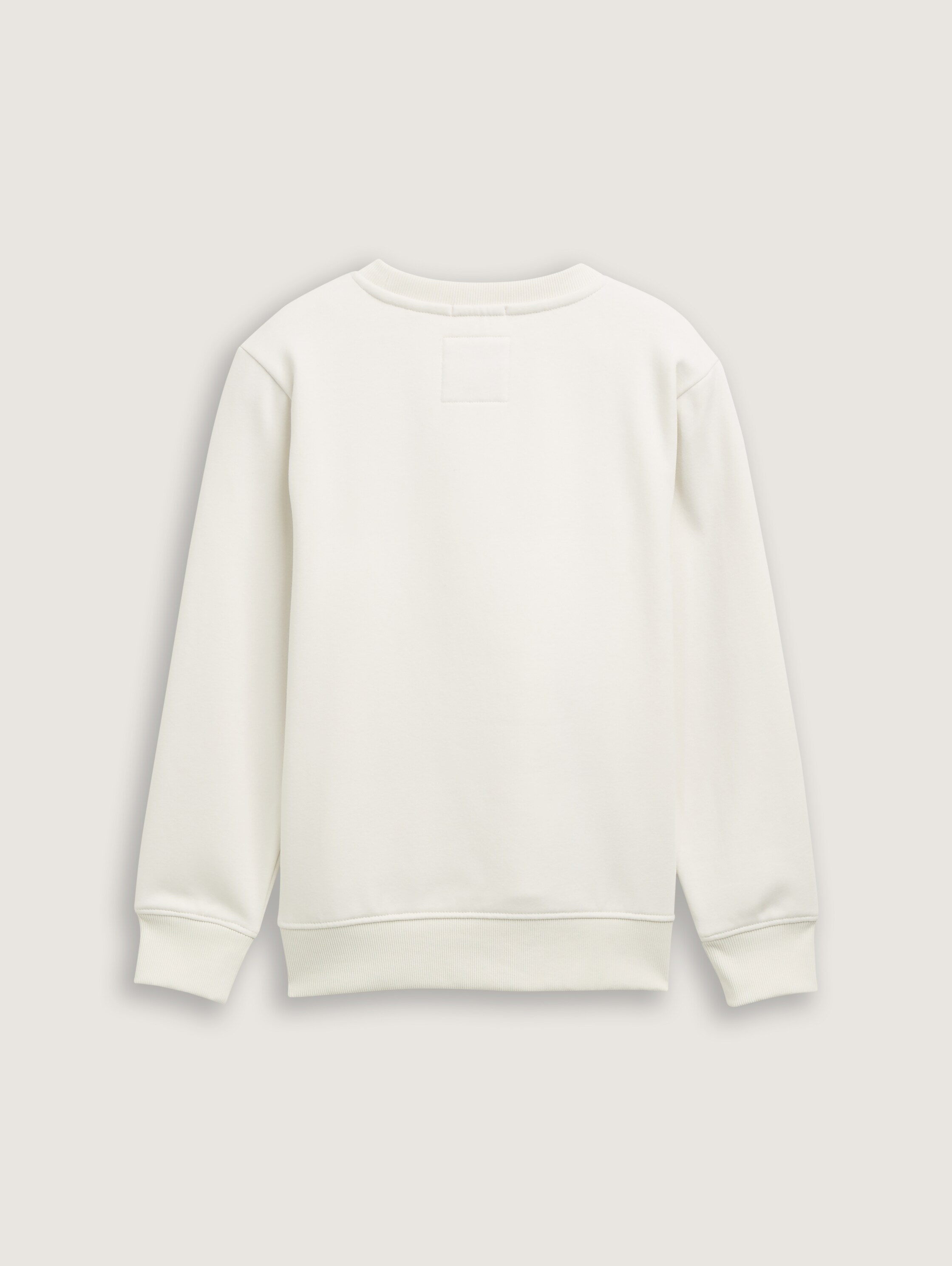 Basic Sweatshirt mit Kängurutasche - greyish_white - 