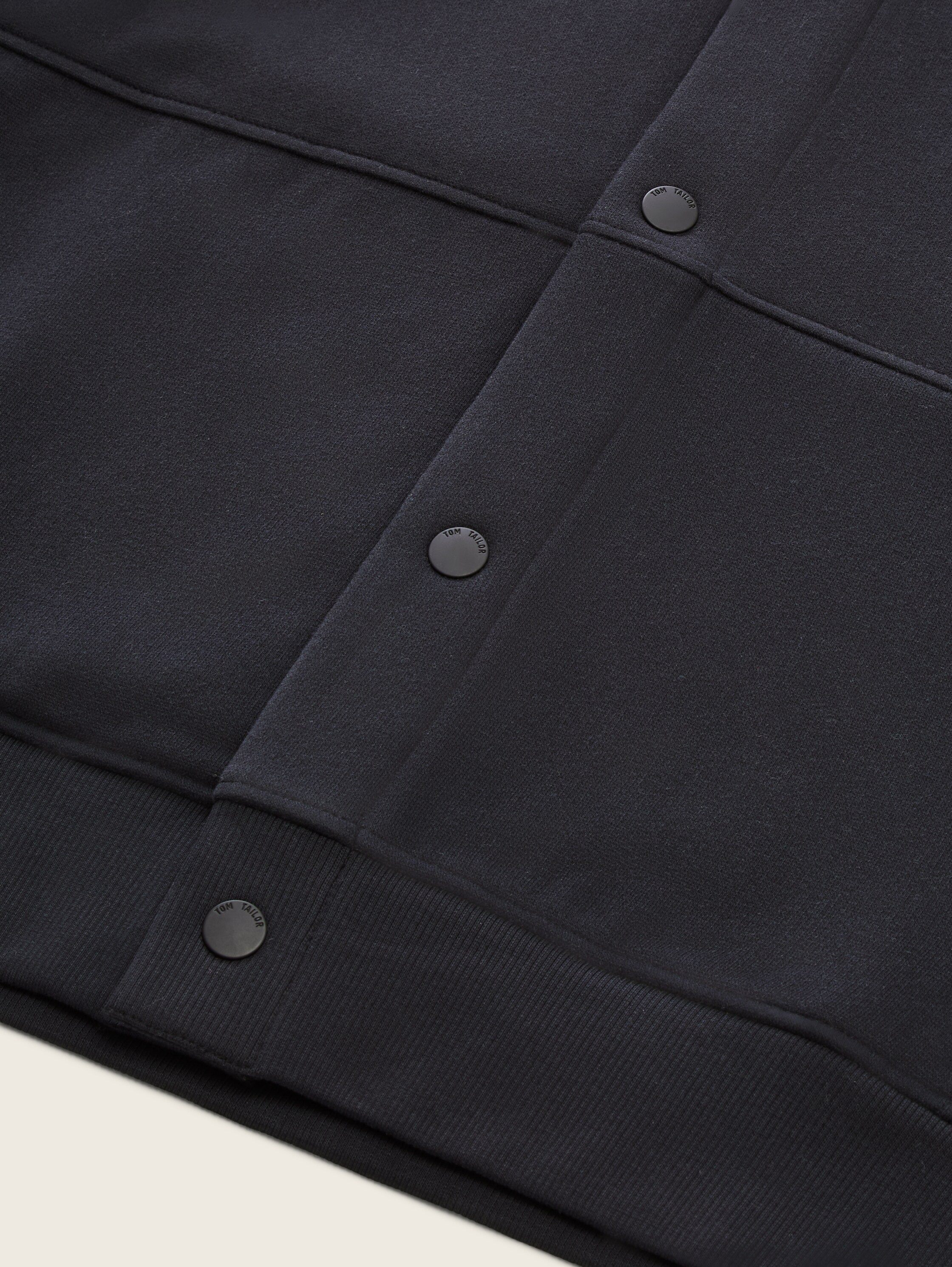 Oversize Sweatjacke mit Kapuze - heavy_black - 