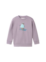 Selected, Sweatshirt with puff print by Tom Tailor, lila