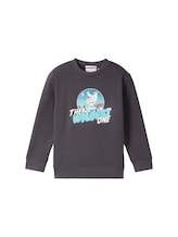 Selected, Sweatshirt with a print by Tom Tailor, grey