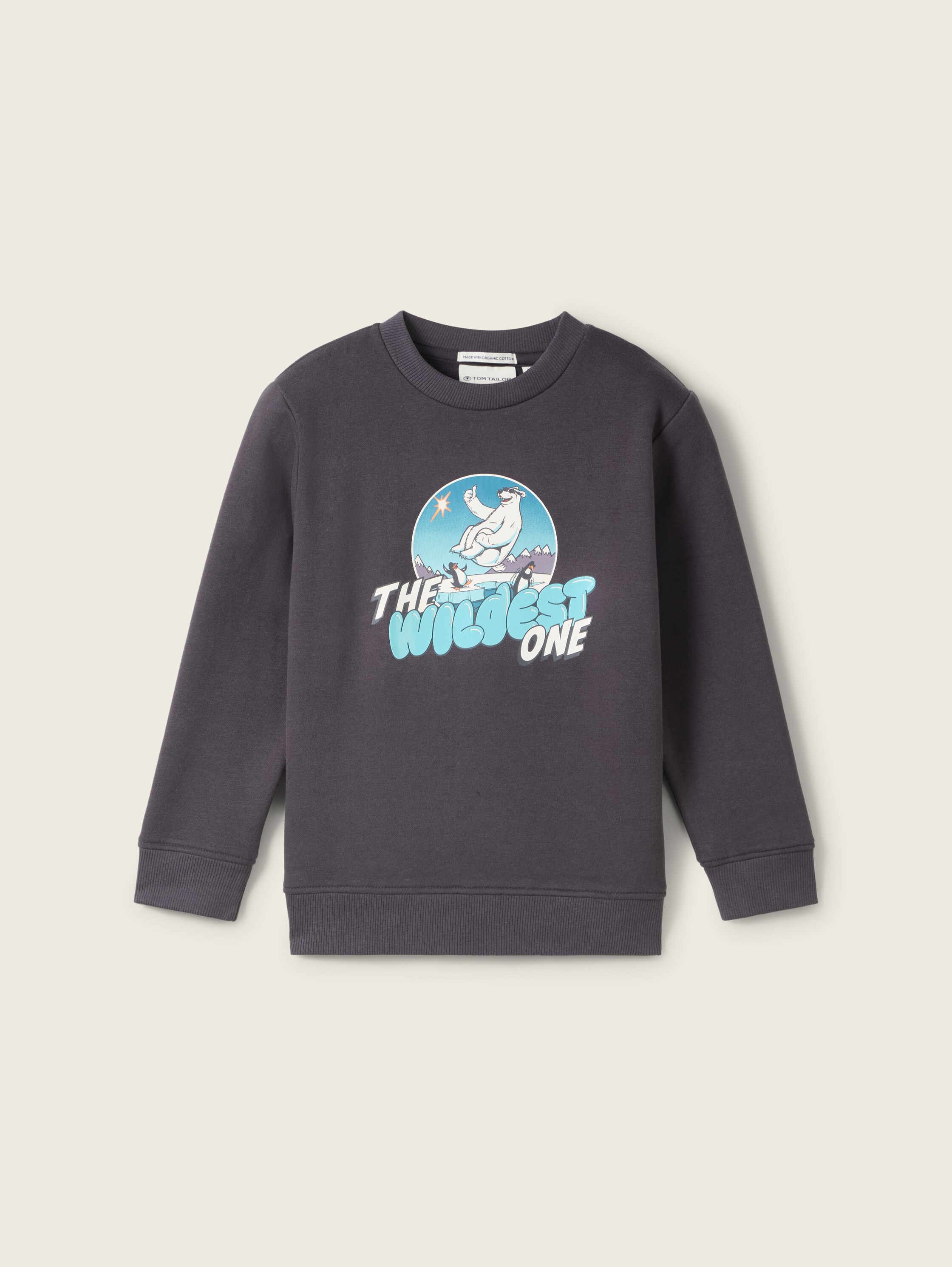 Sweatshirt mit Print - coal_grey_1 - 