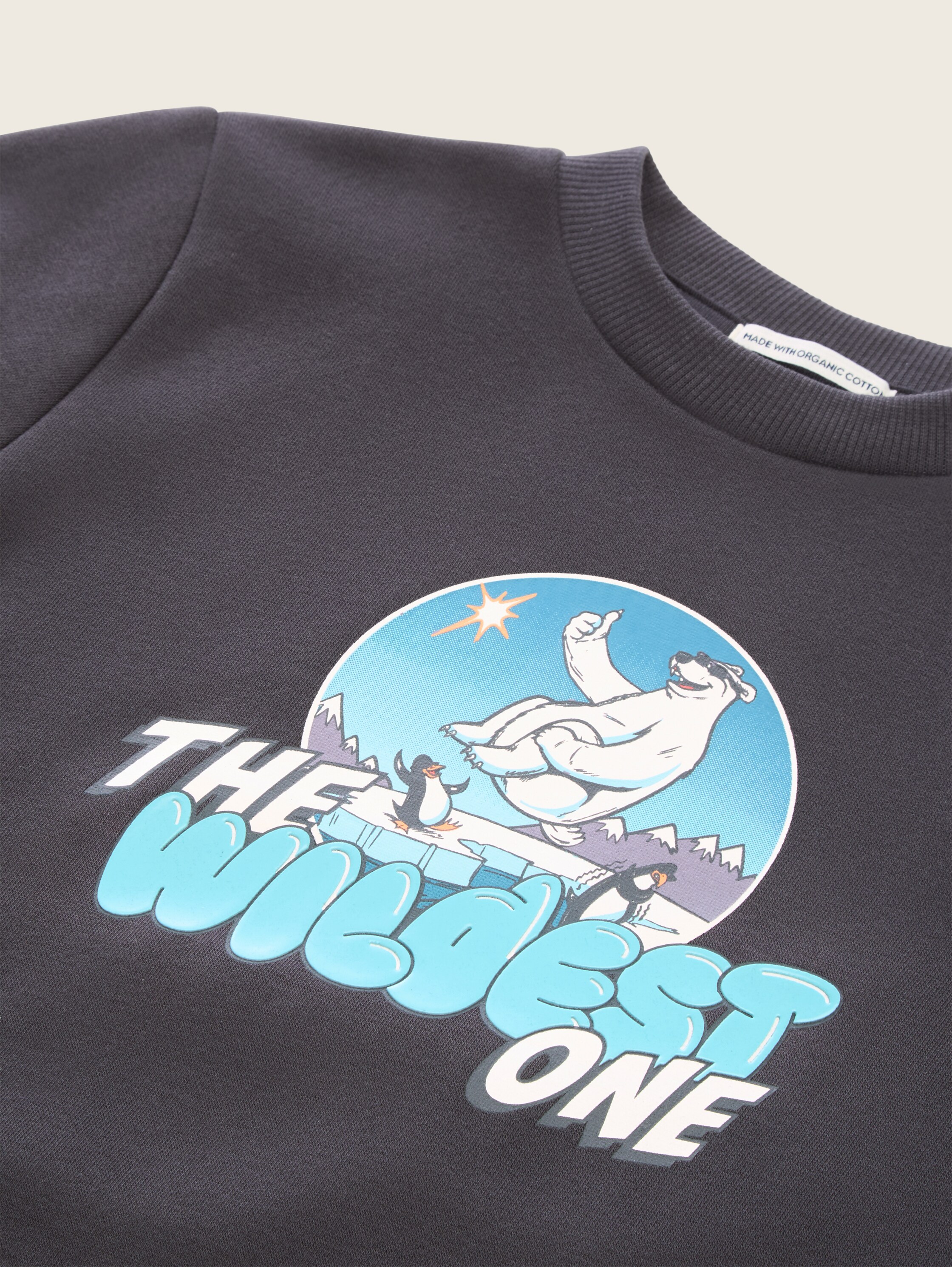 Sweatshirt mit Print - coal_grey_1 - 