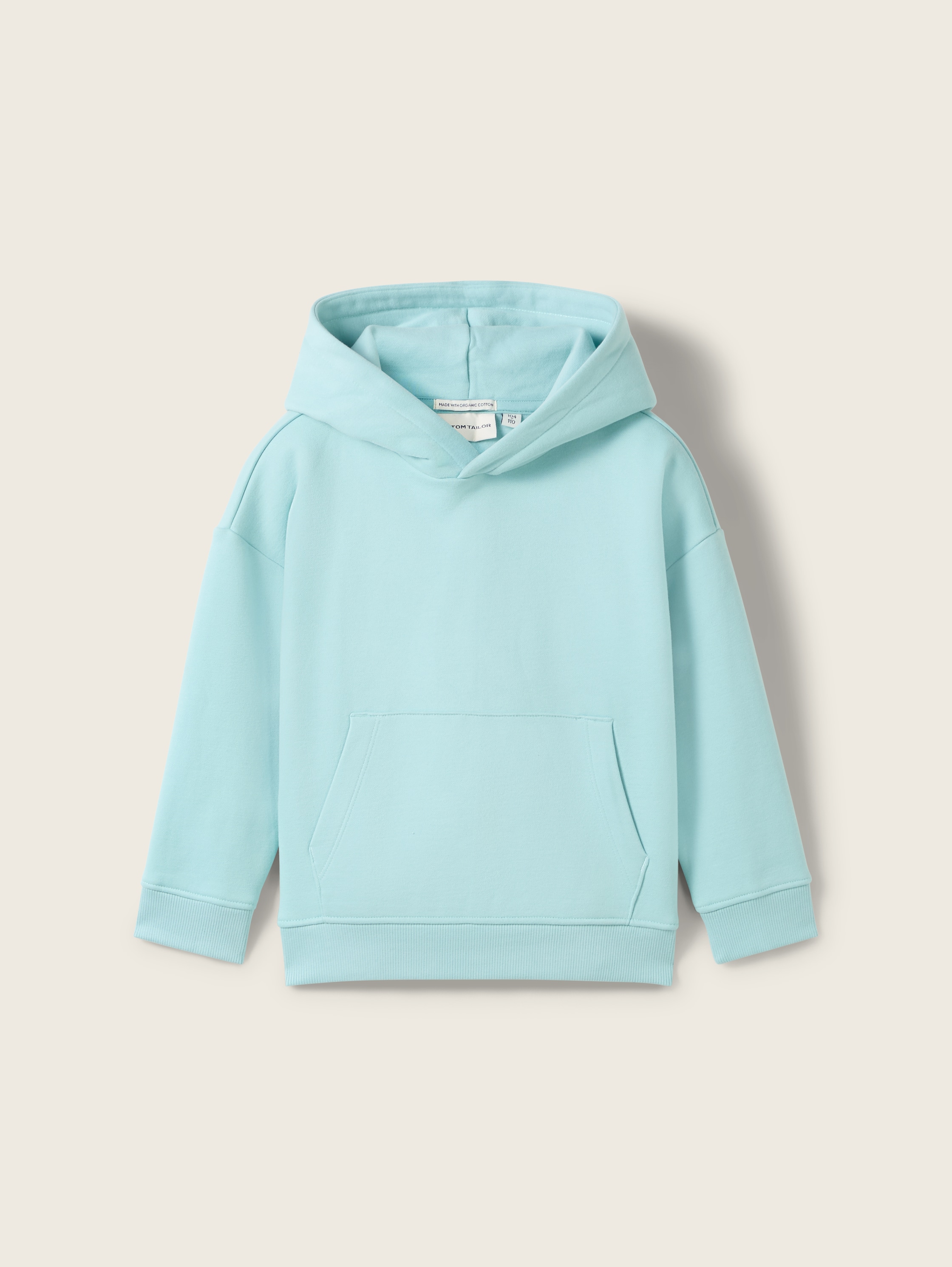 Oversize Hoodie Sweatshirt mit Bio-Baumwolle - light_horizon_blue - 
