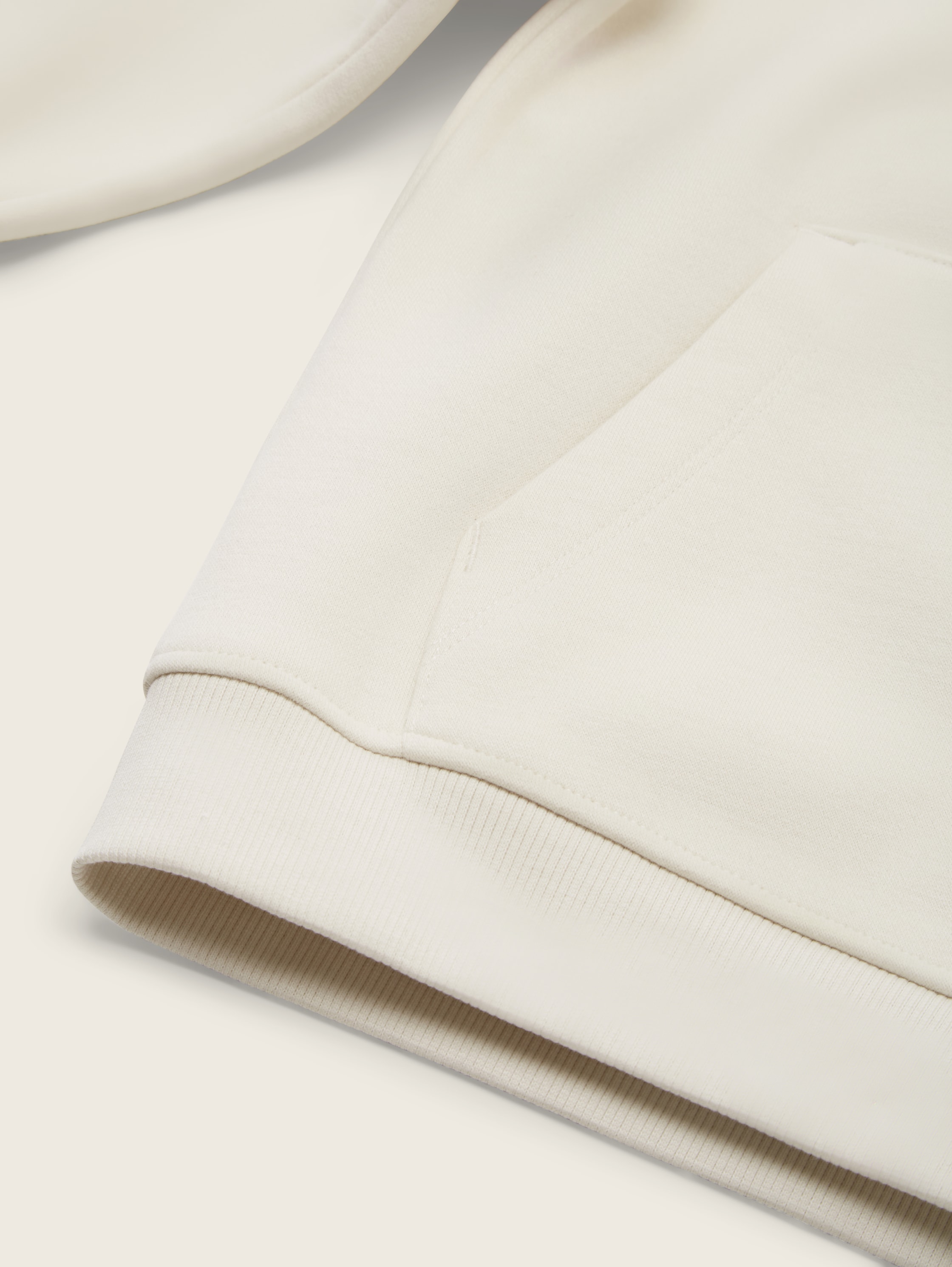 Oversize Hoodie Sweatshirt mit Bio-Baumwolle - greyish_white - 