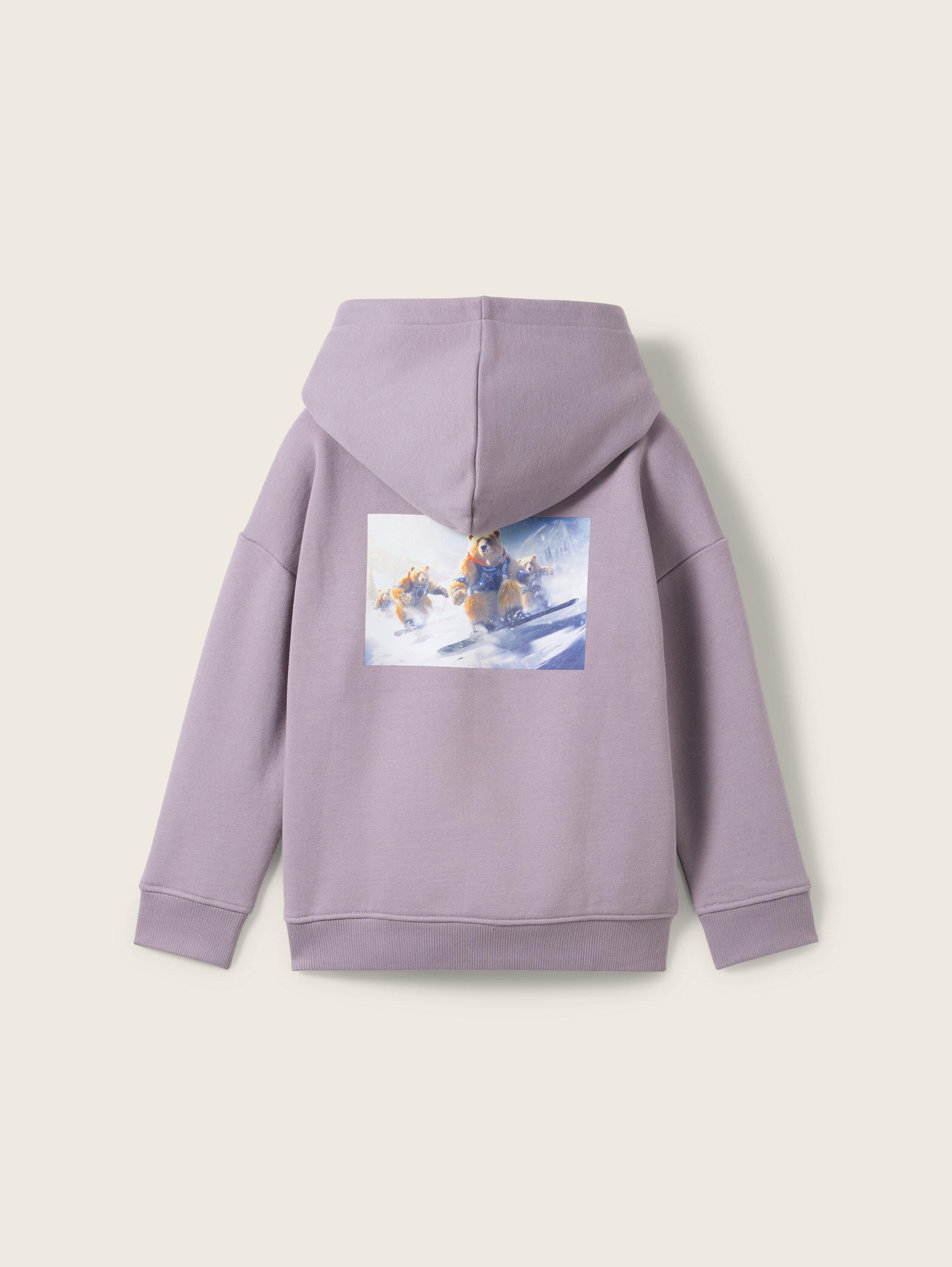 Oversize Hoodie Sweatshirt mit Bio-Baumwolle - smoked_purple - 