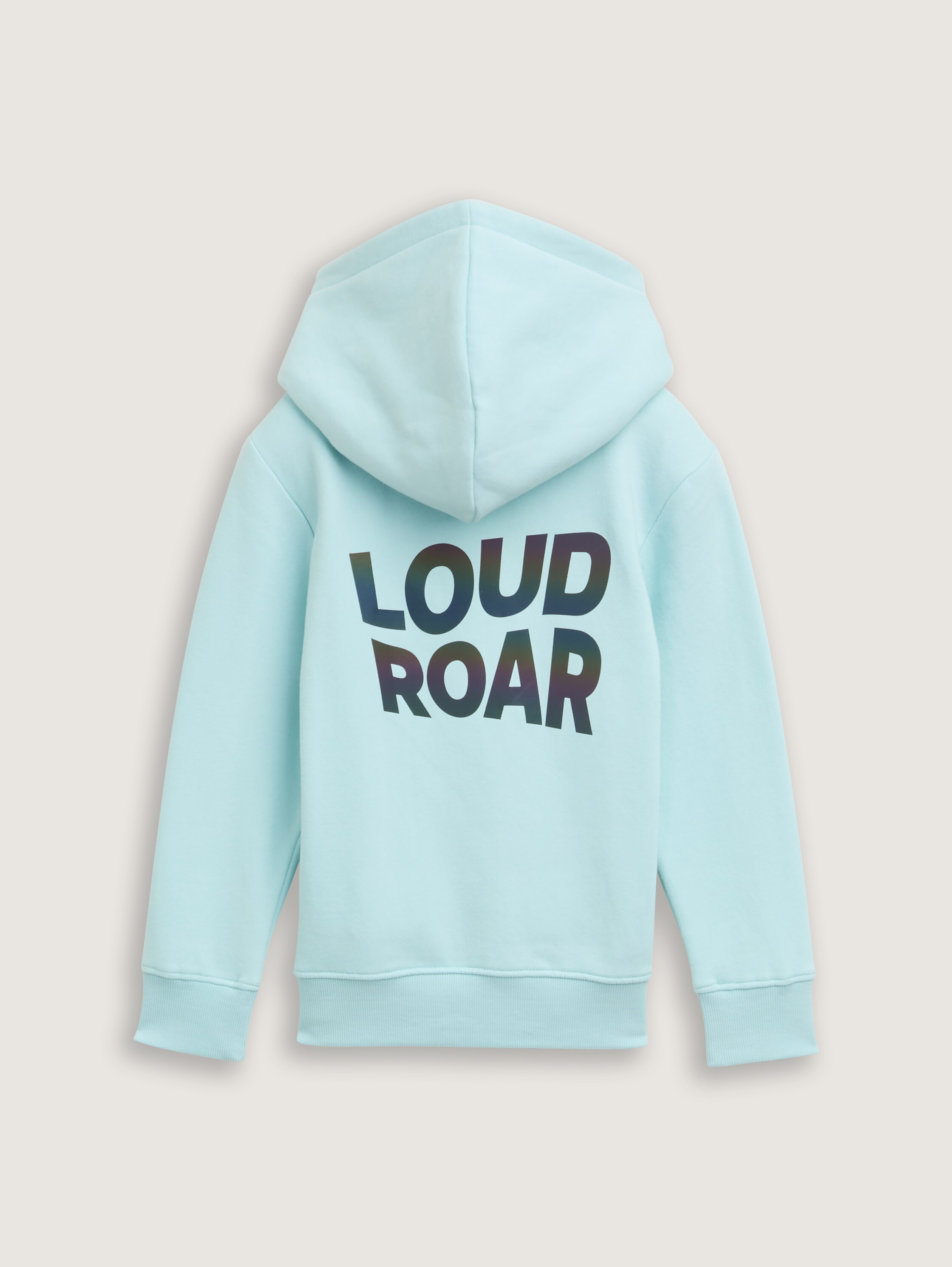 Oversize Hoodie Sweatshirt mit Rückenprint - light_horizon_blue - 