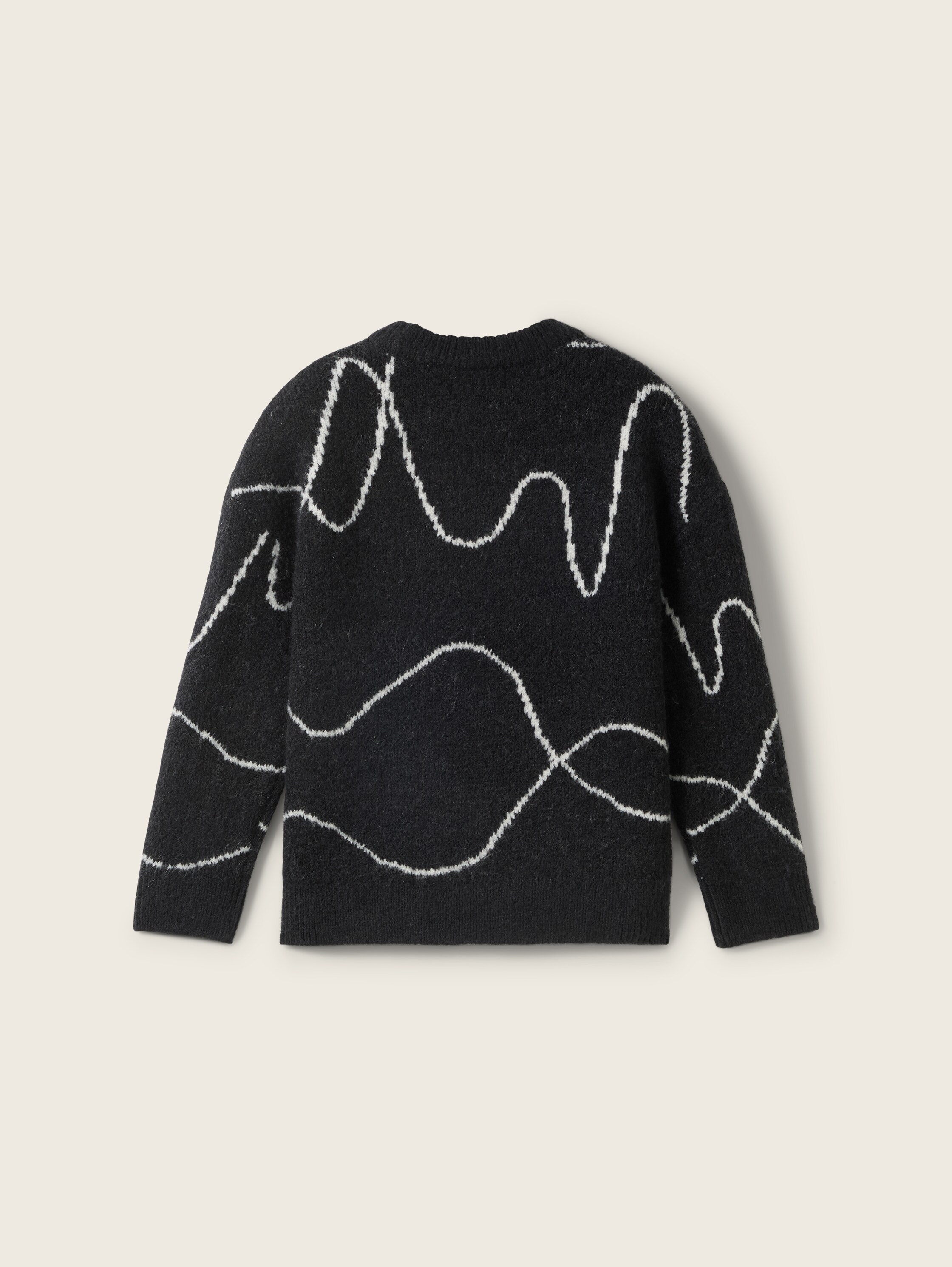 Gebreide oversized trui - heavy_black - 