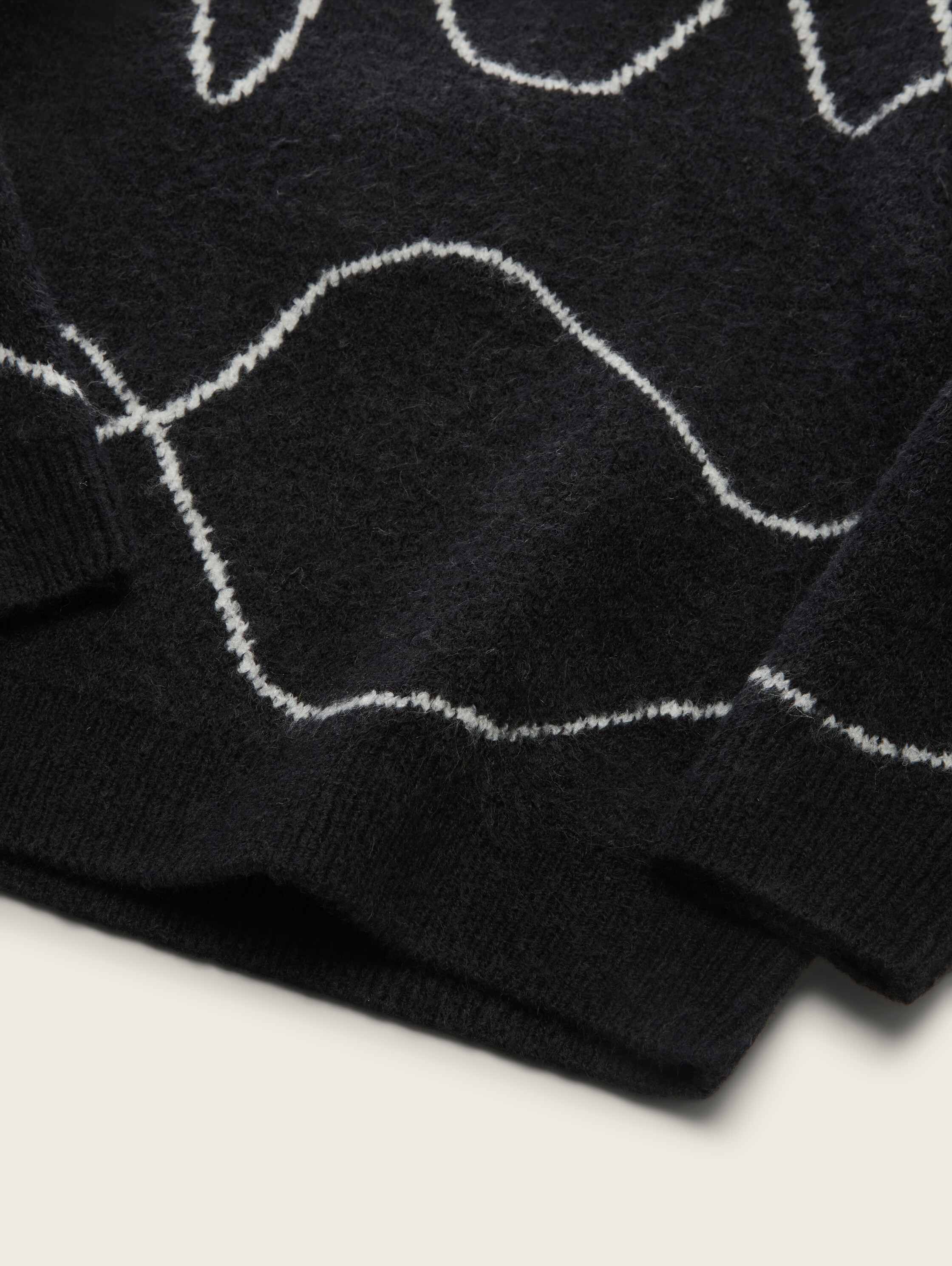 Gebreide oversized trui - heavy_black - 