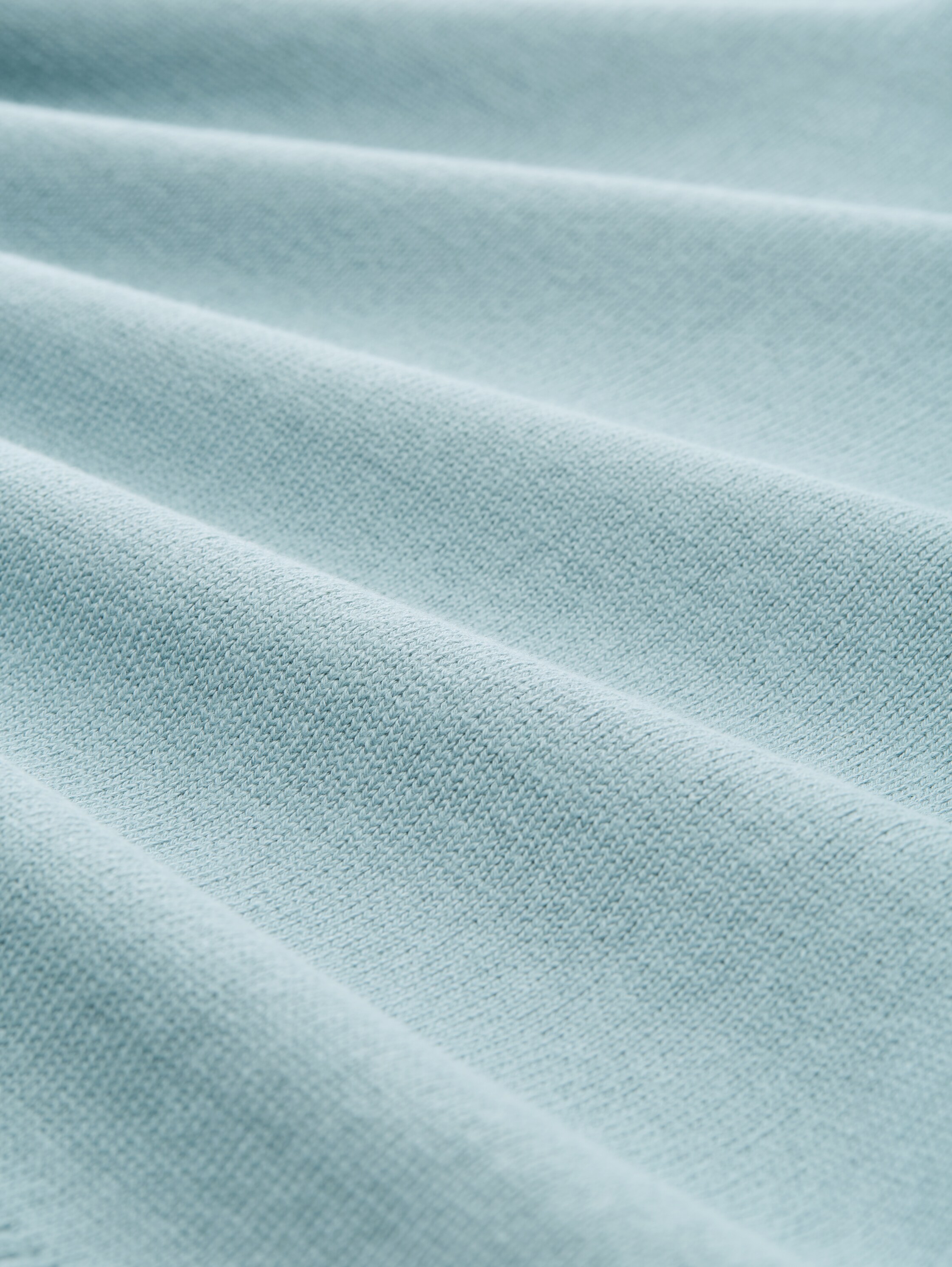 Relaxed Troyer Strickpullover aus Baumwolle - light_grey_mint - 