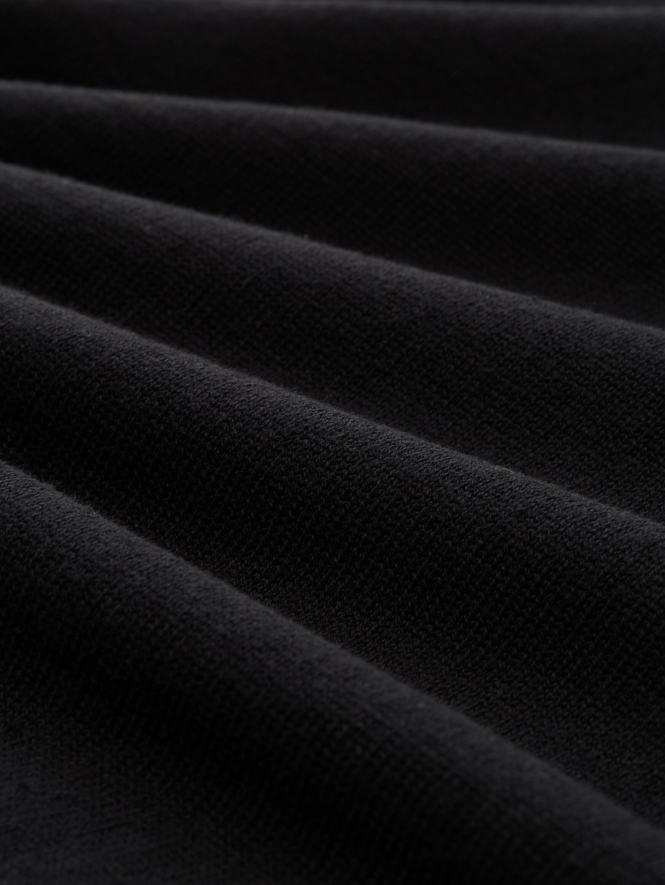 Relaxed Troyer Strickpullover aus Baumwolle - black - 