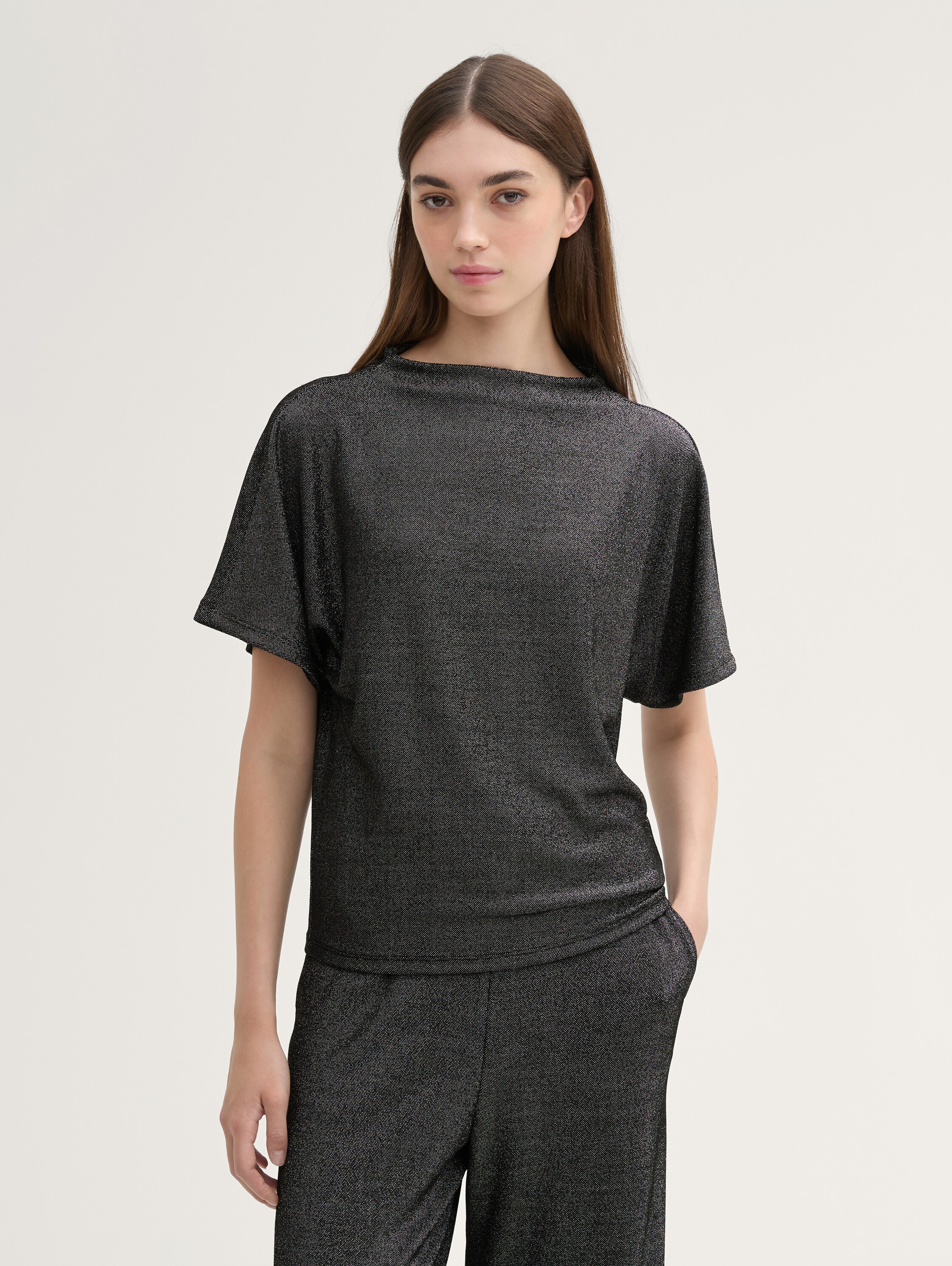 T-Shirt mit Fledermausärmeln - 2