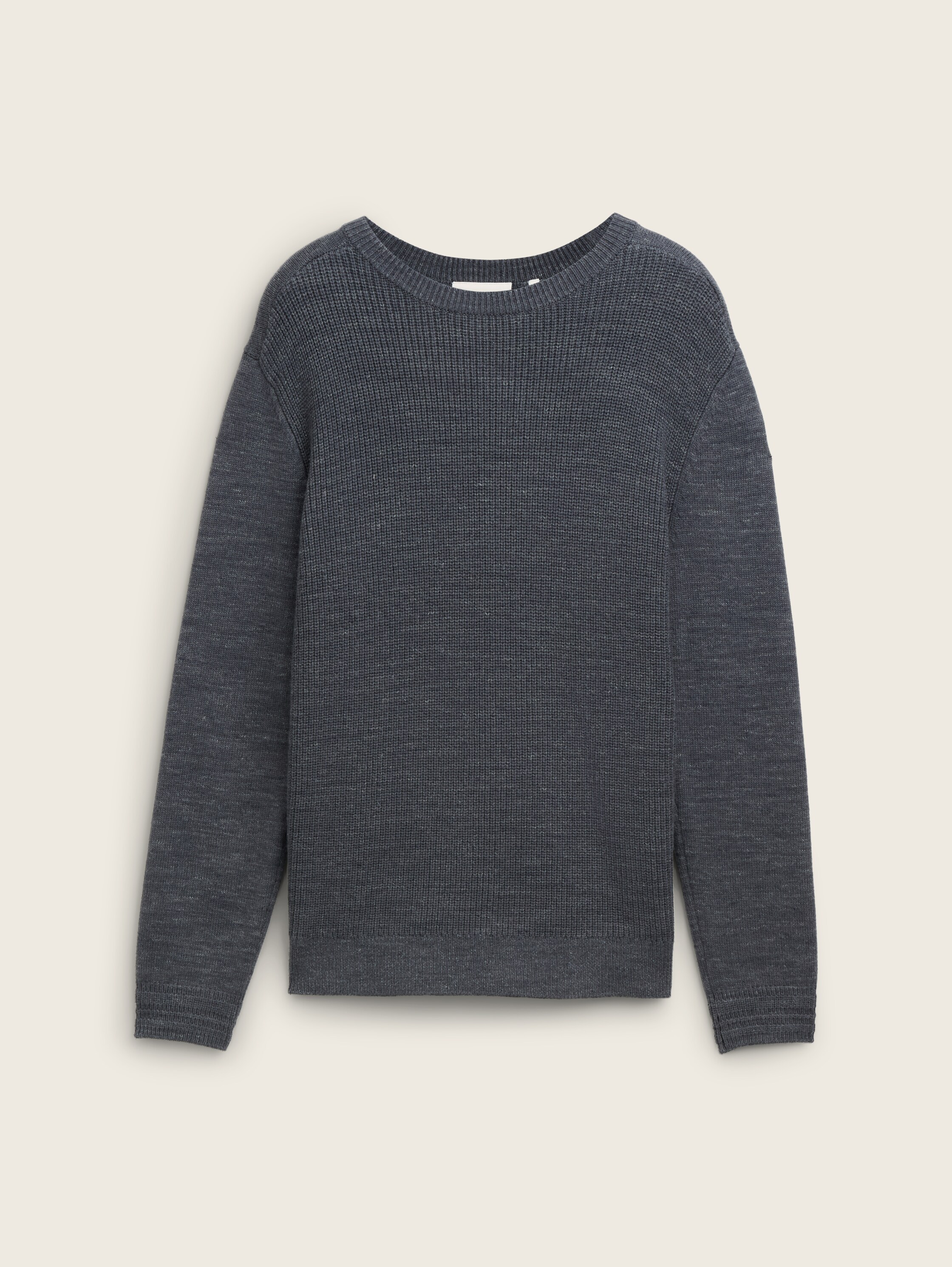 Strickpullover mit Wollanteil - stormy_blue_spacedye - 