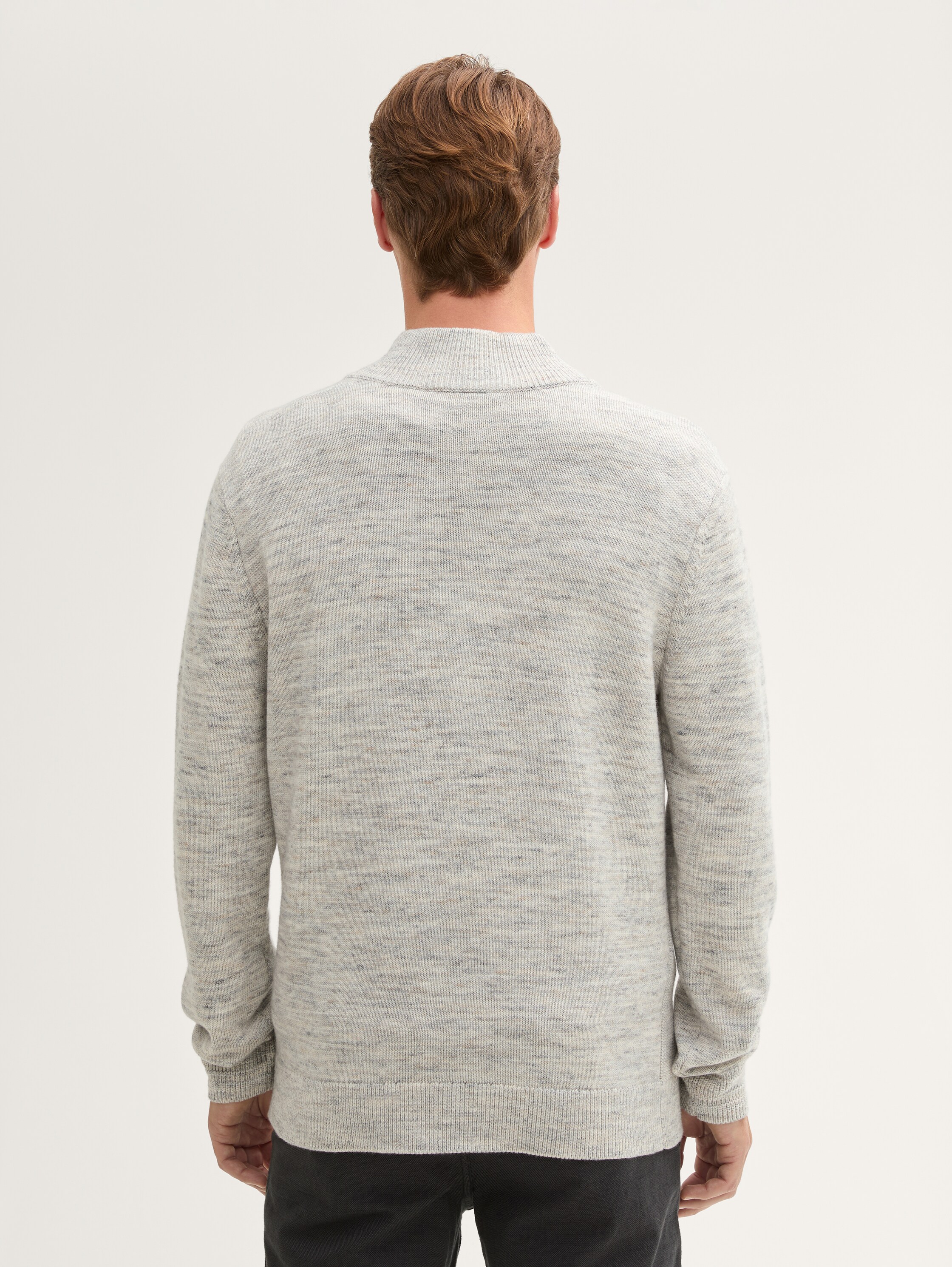 Troyer Pullover mit Wollanteil - offwhite_spacedye - 