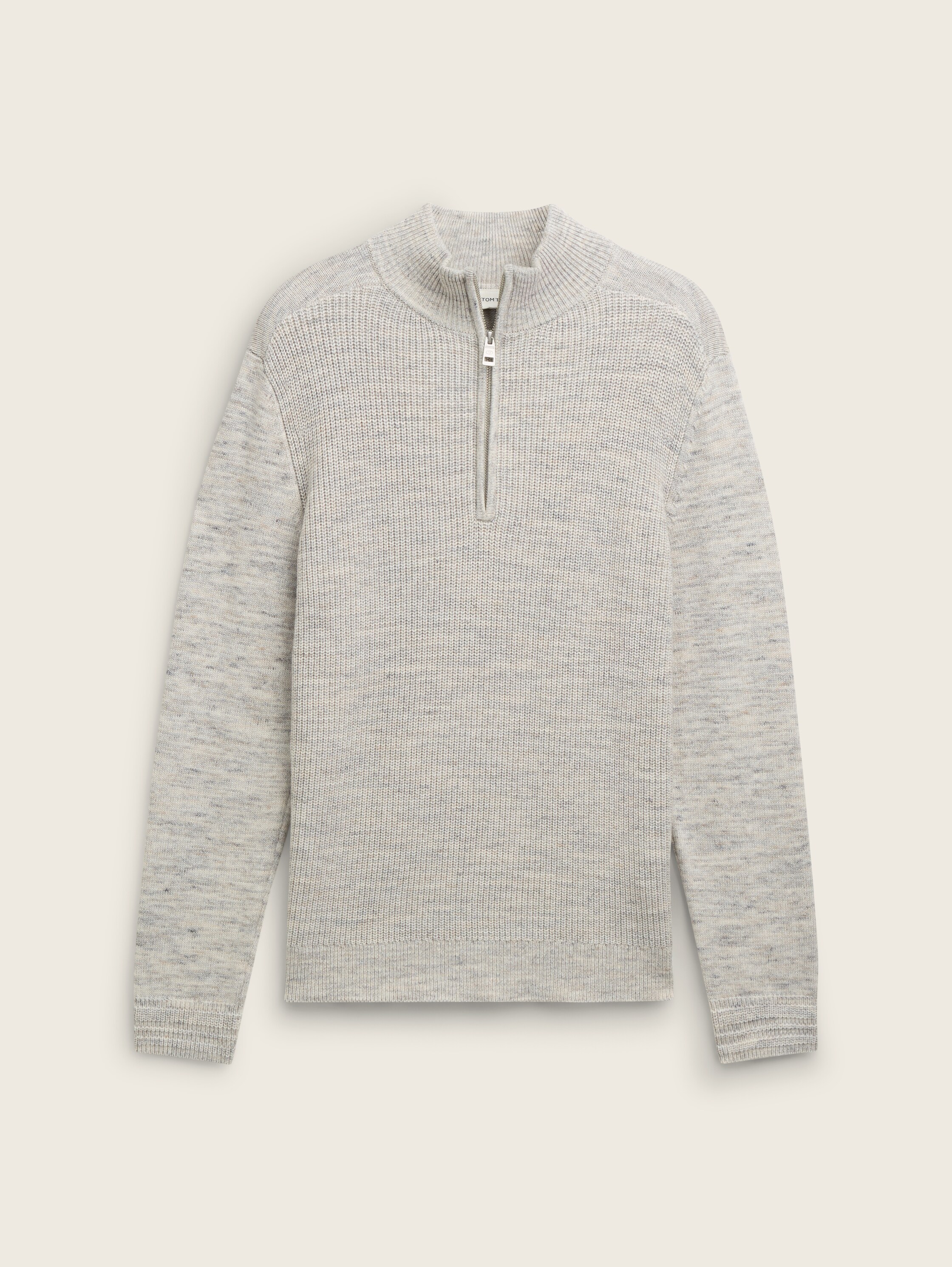 Troyer Pullover mit Wollanteil - offwhite_spacedye - 