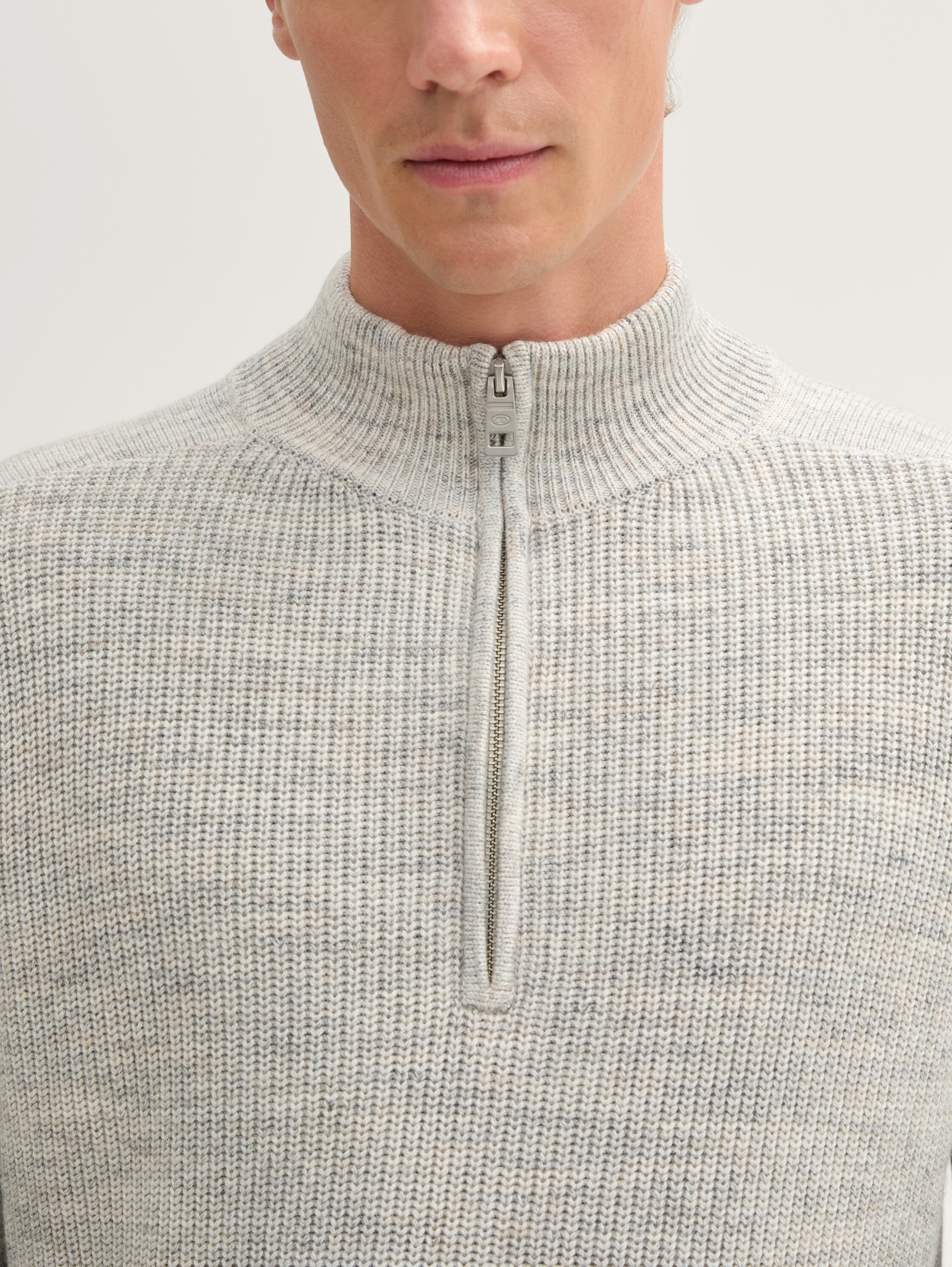 Troyer Pullover mit Wollanteil - offwhite_spacedye - 