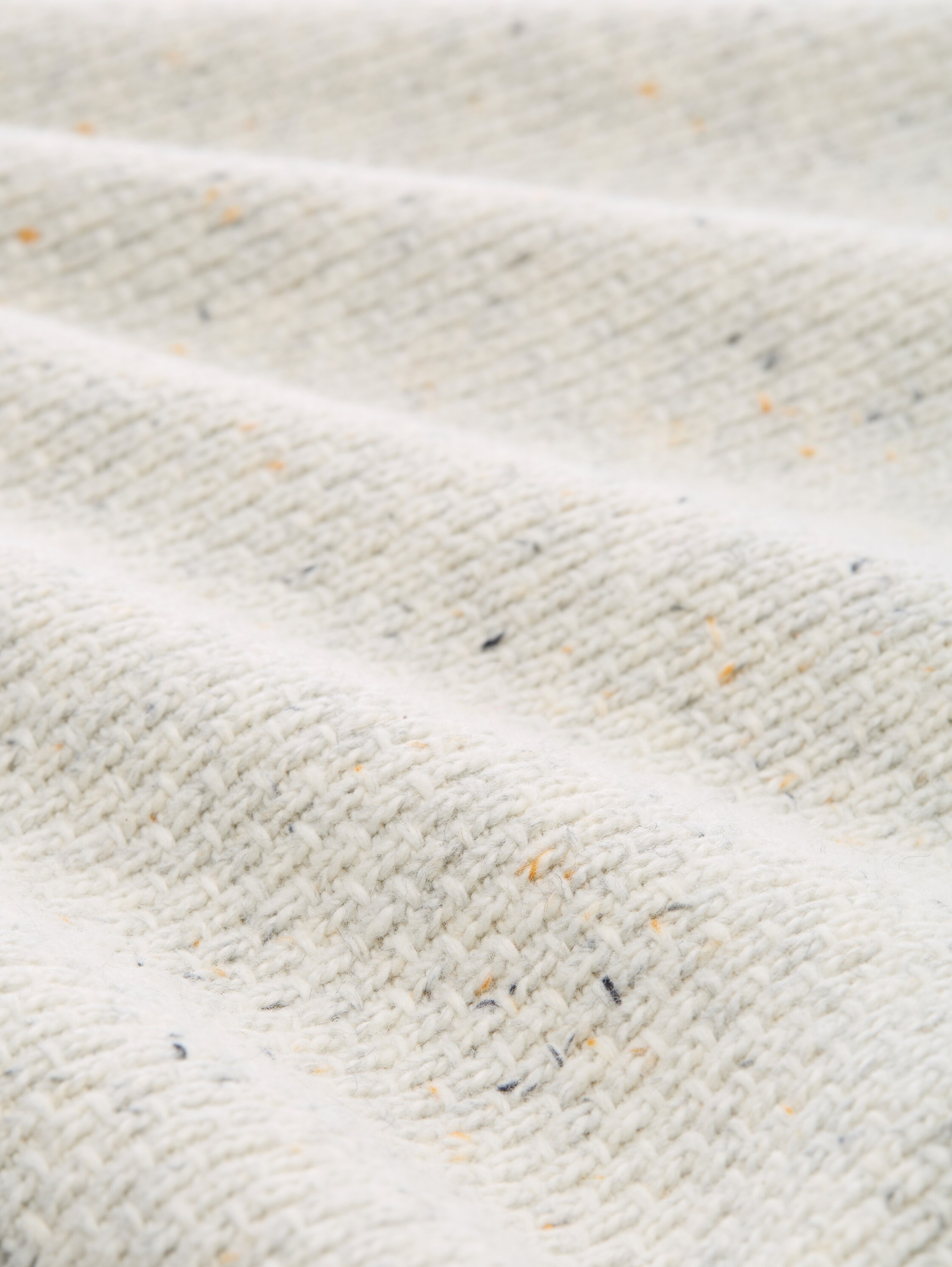 Troyer Strickpullover mit Reißverschluss - grey_offwhite_nep_colorblock - 