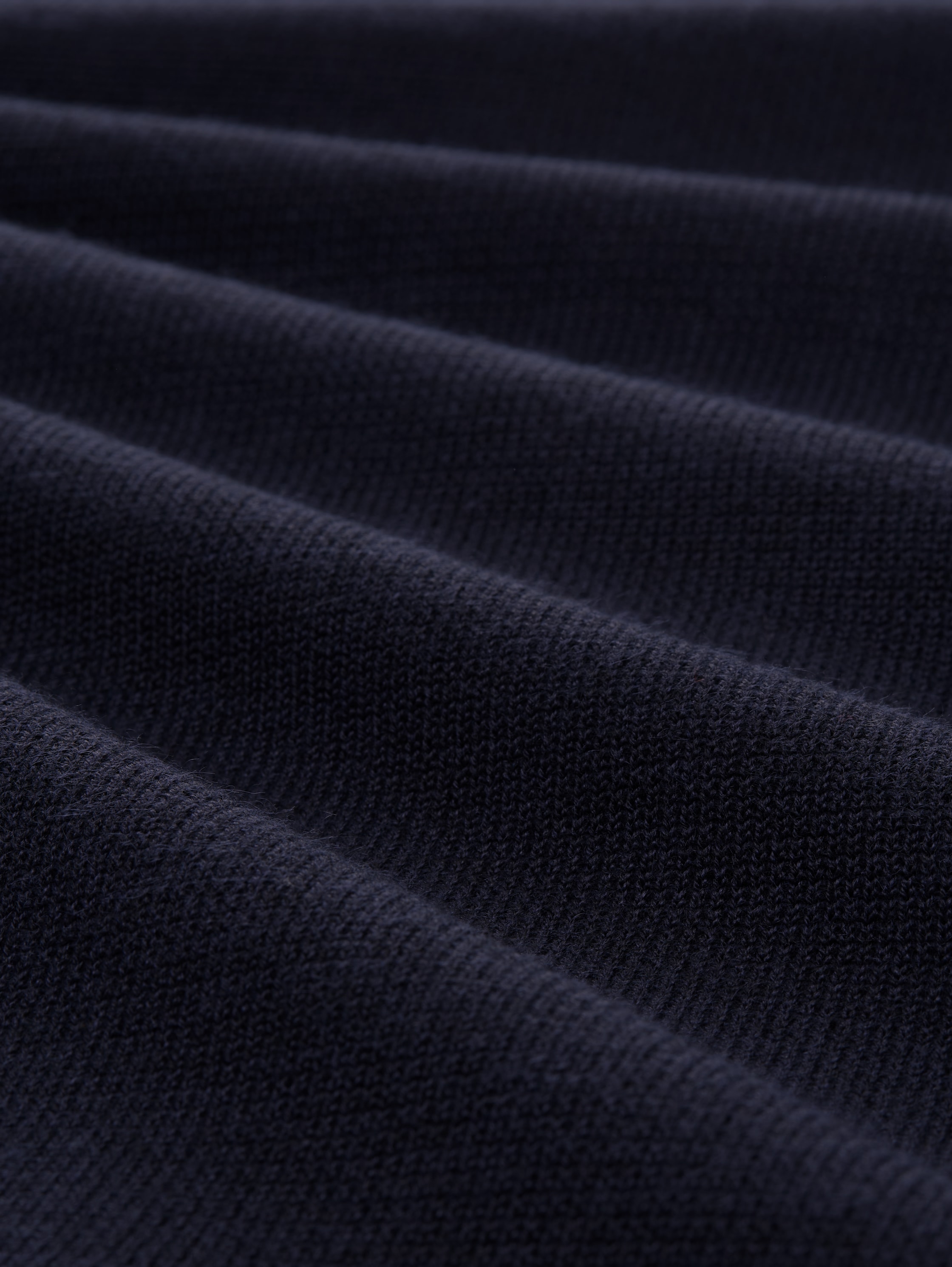 Strickpullover mit weichem Wollanteil - knitted_navy_melange - 