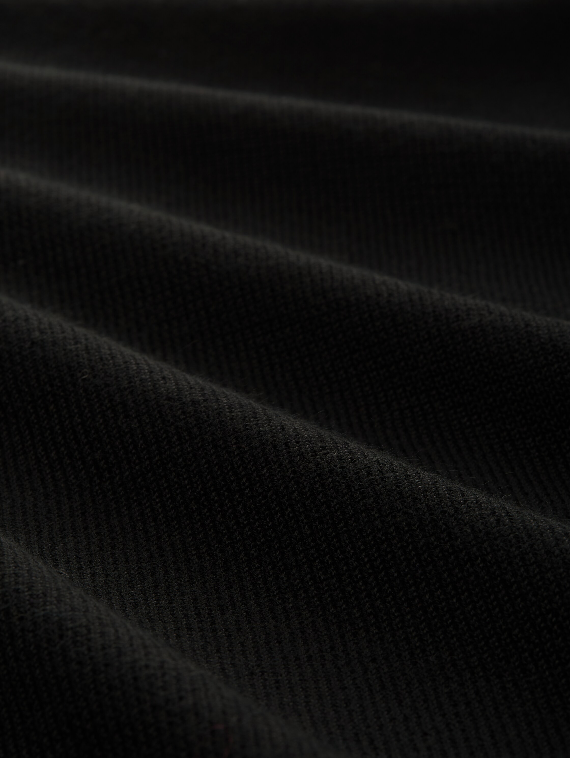 Comfort Wol - Trui met structuur - Black - Materiaalweergave