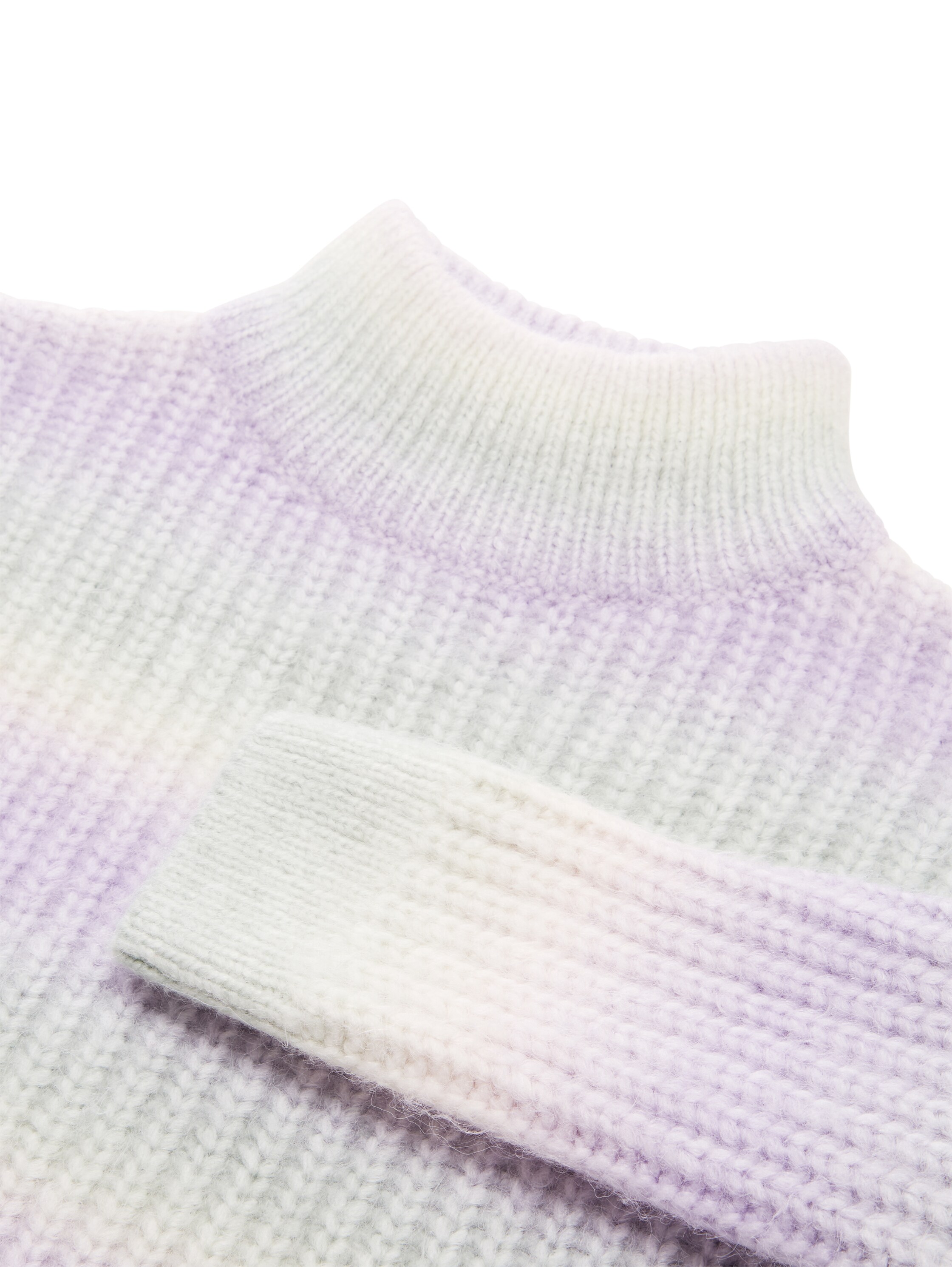 Cropped Strickpullover mit Farbverlauf - multicolor_big_color_run - 