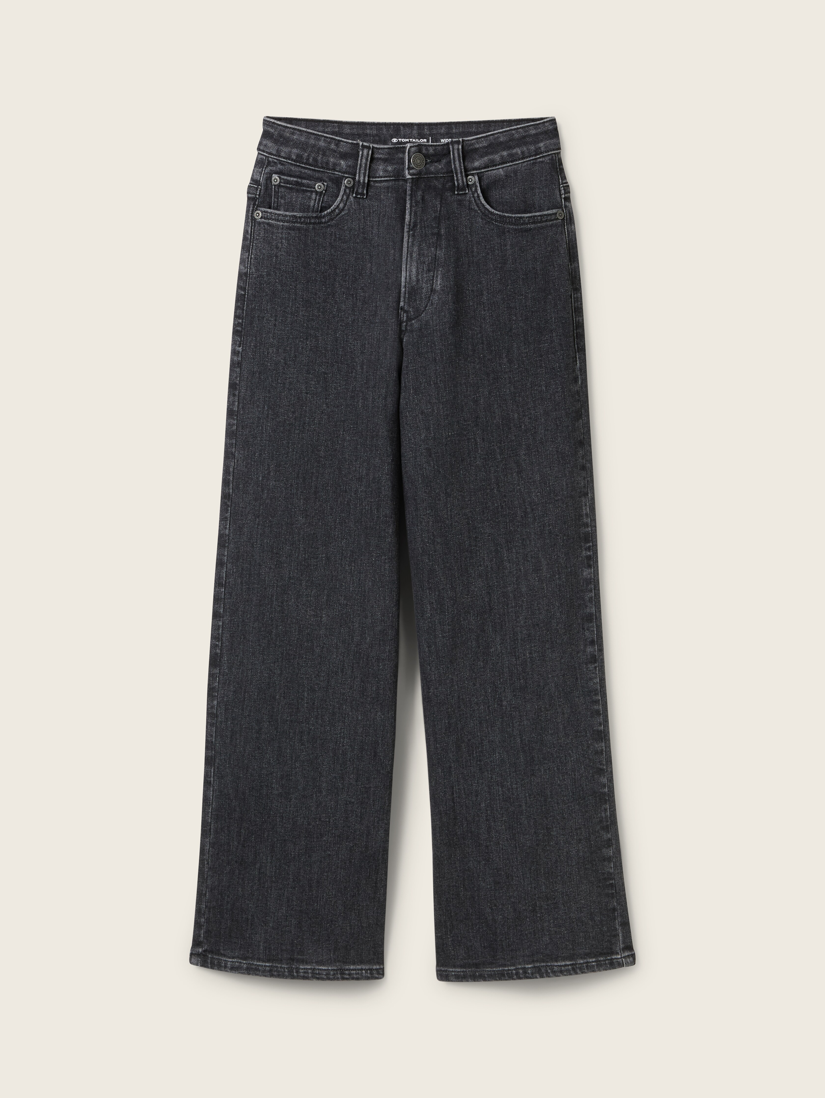 【Anyone more】Uto Wash Denim Wide Pants Vintage Washing Wide Leg Denim Pants CN14 - Korean Women's