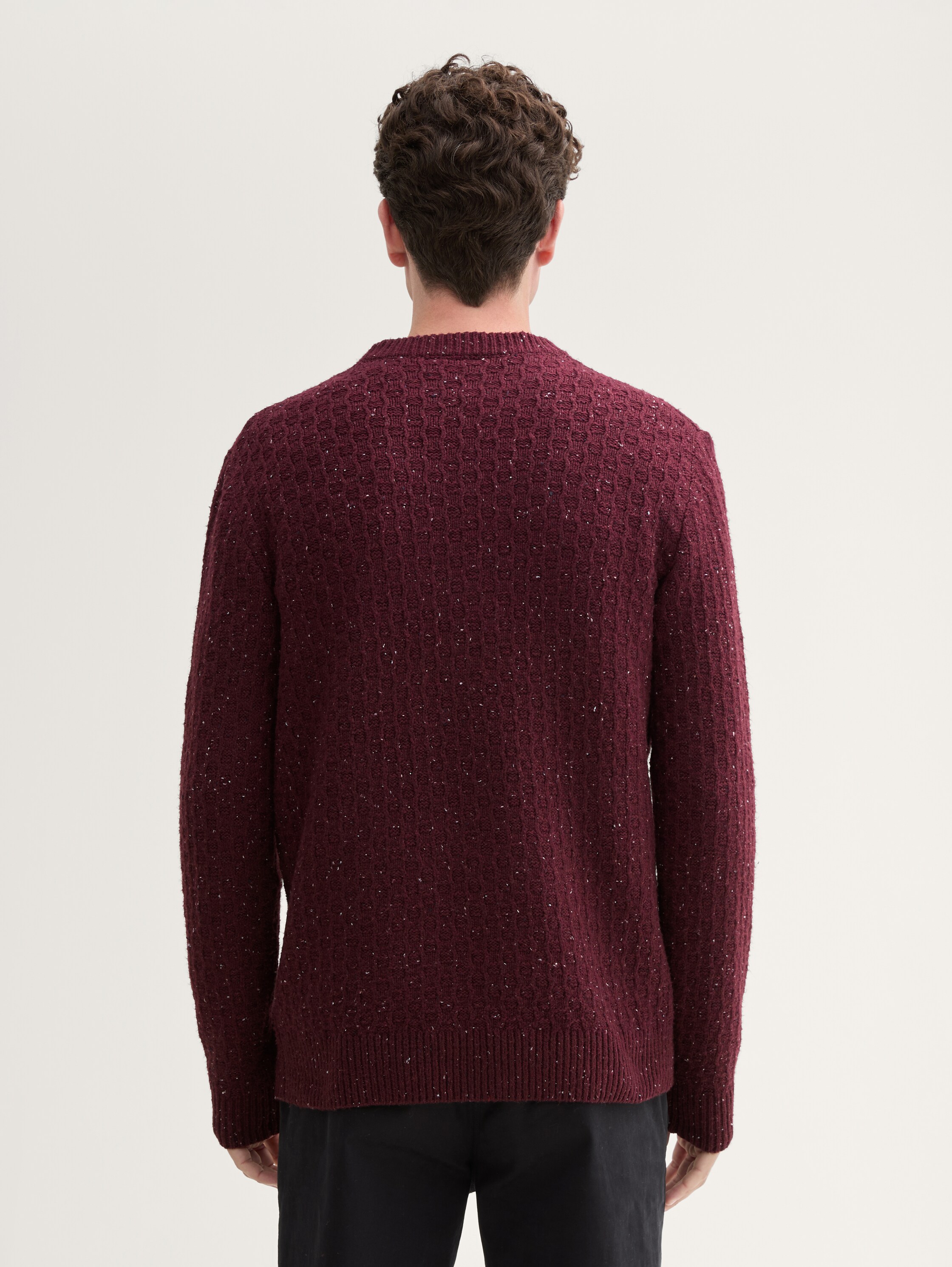 Regular Fit Strickpullover in Melange-Optik - gipsy_purple_multicolor_neps - 