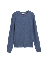 Nicht ausgewählt, Soft-Touch Strickpullover im Regular Fit von , blau